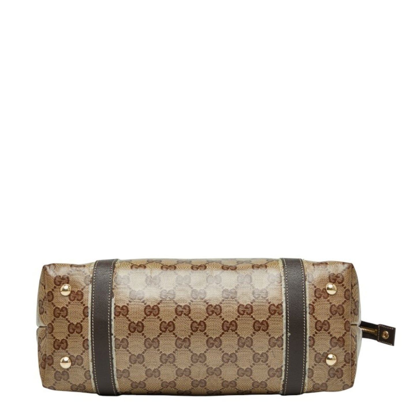 Gucci Gg Crystal Beige Brown Pvc Leather Tote Bag ( )