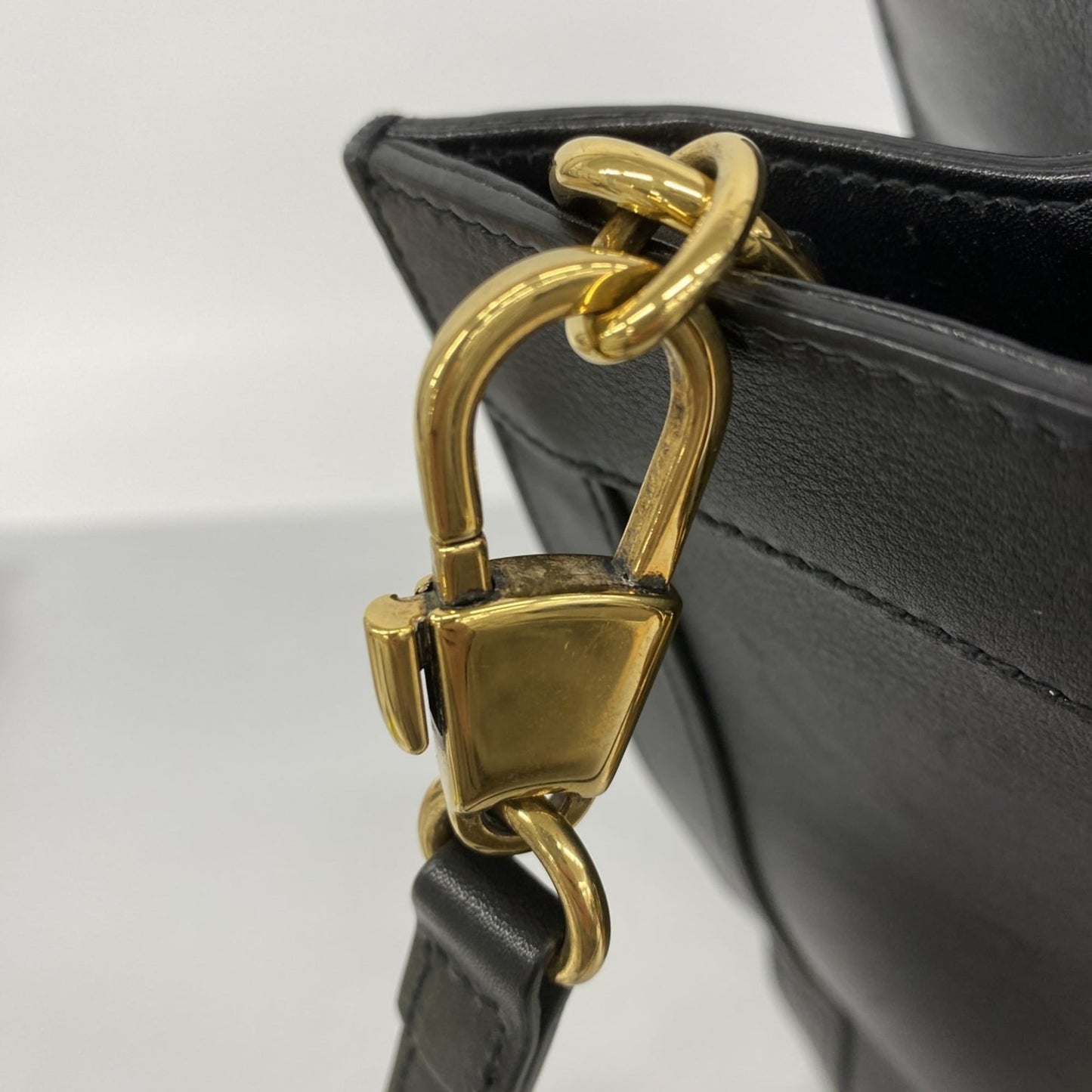 Gucci Black Leather Handbag ( )