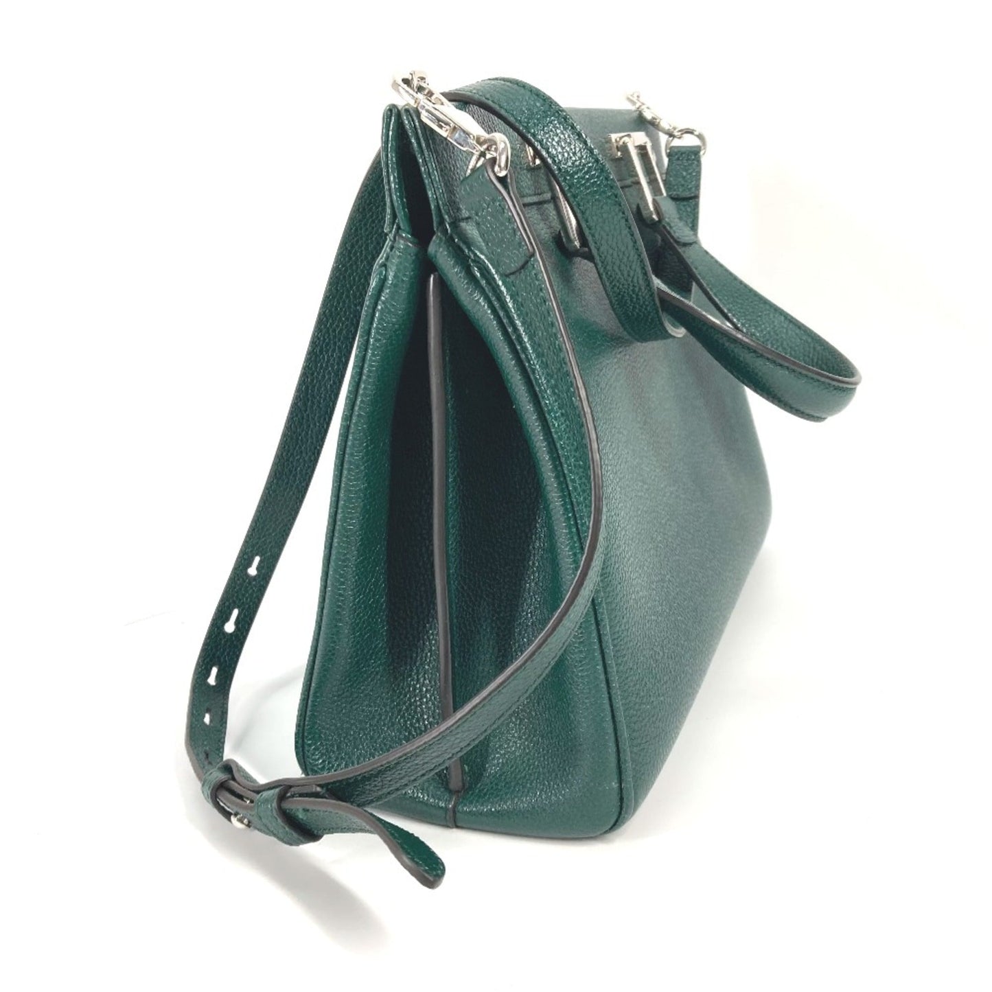 Gucci Green Leather Handbag ( )