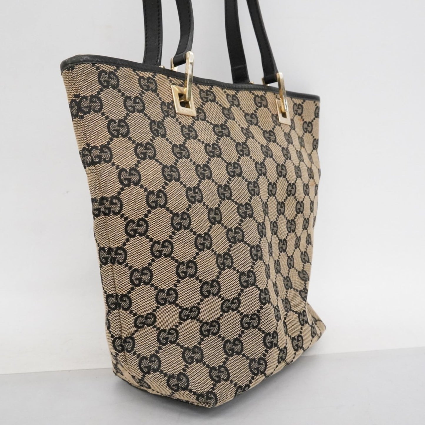 Gucci Black Canvas Tote Bag ( )