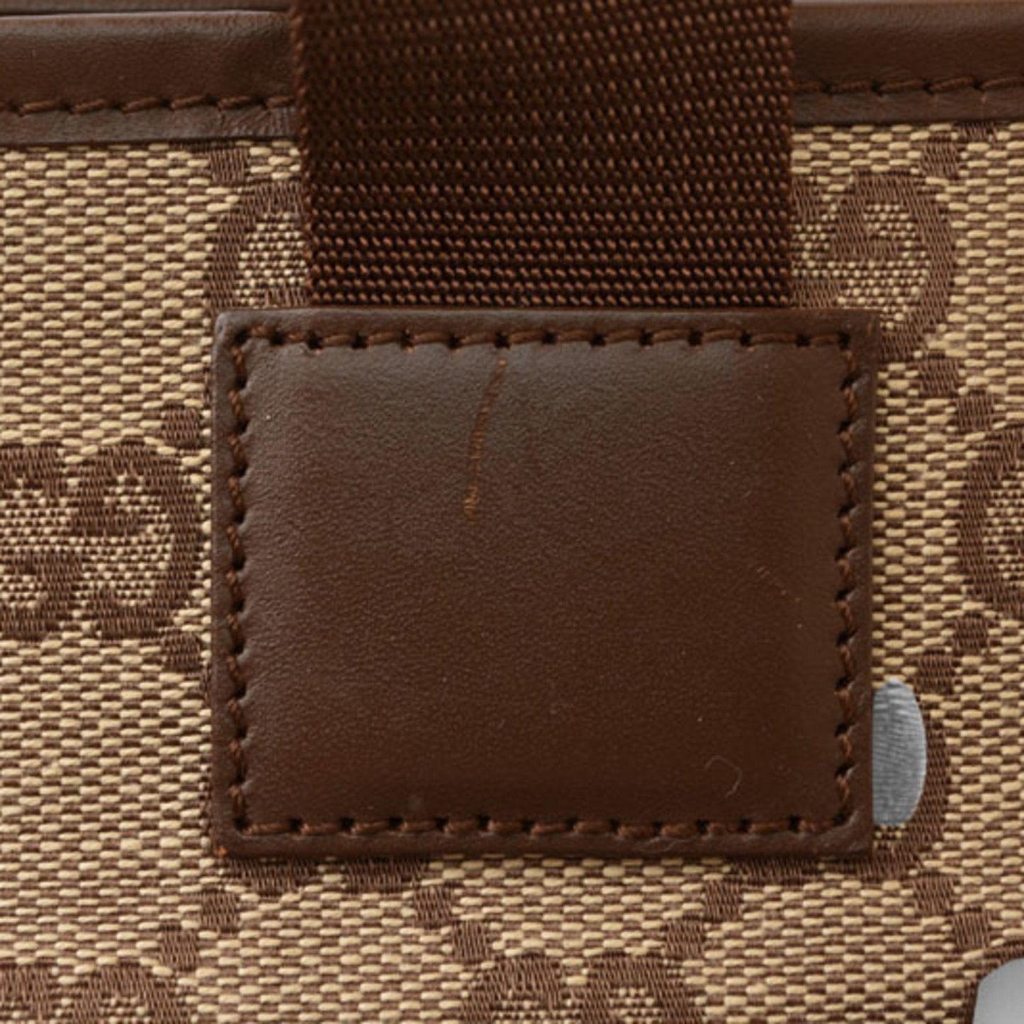 Gucci Brown Gg Beige Gg Canvas Tote Bag ( )