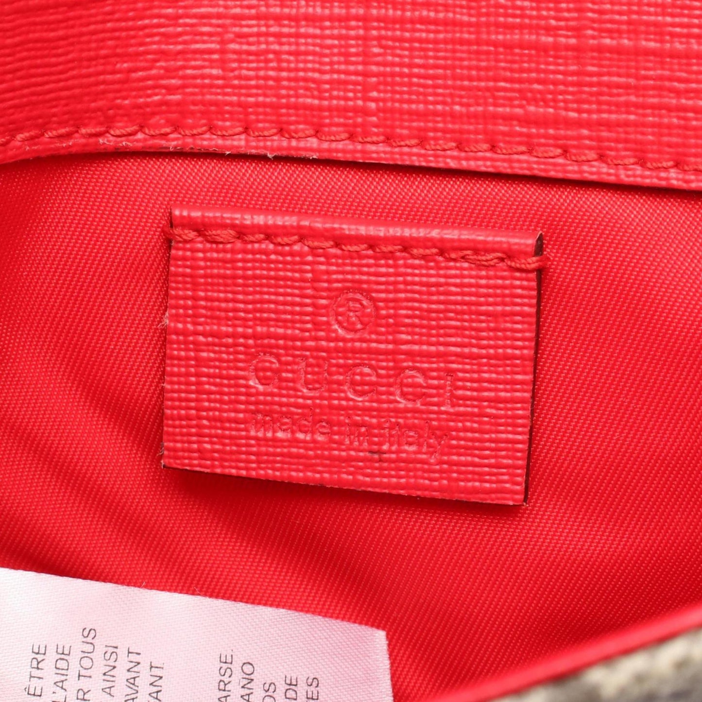Gucci Beige Multi-Color Pvc Coated Canvas Leather Fanny Pack ( )