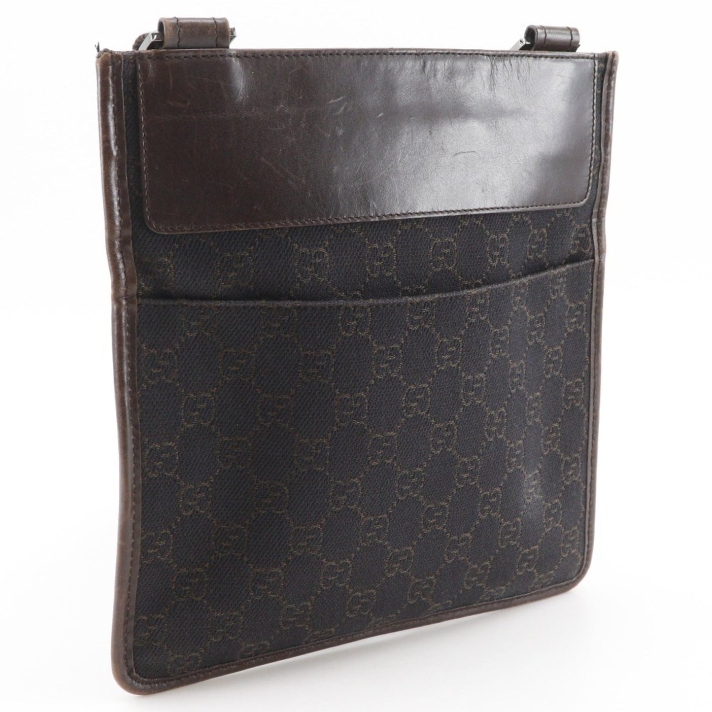 Gucci Brown Gg Canvas Shoulder Bag ( )