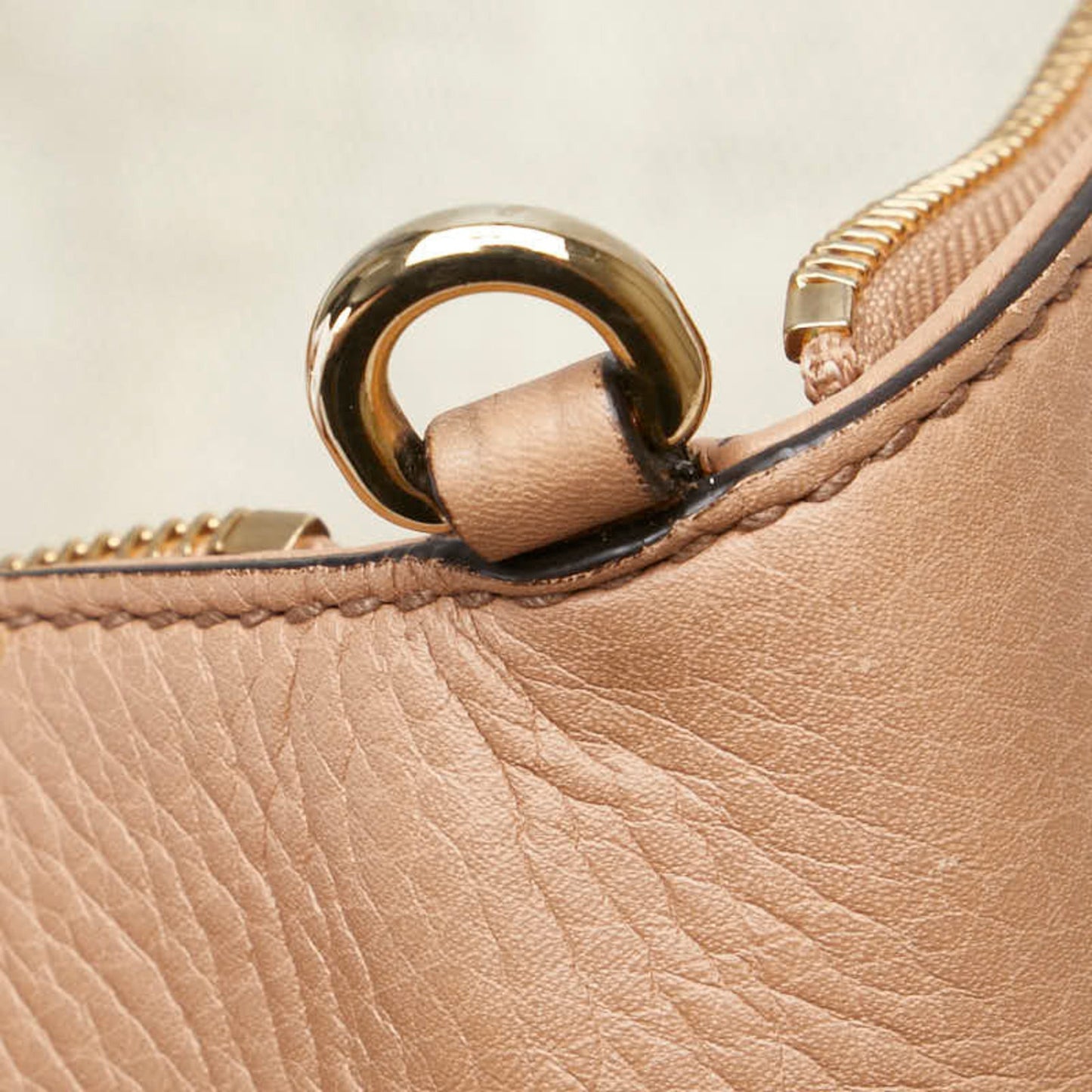 Gucci Beige Leather Handbag Shoulder Bag ( )