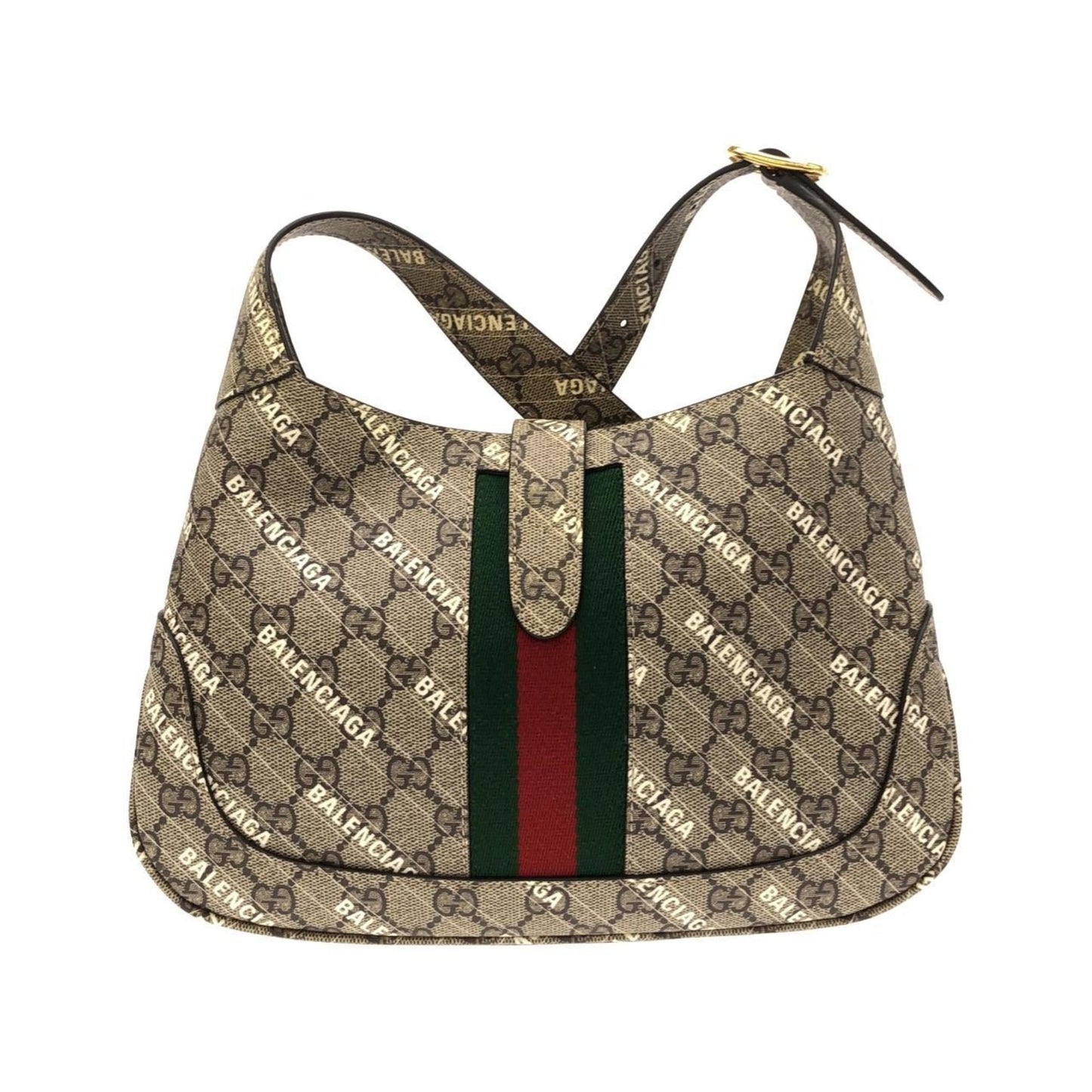 Gucci Beige White Gg Supreme Shoulder Bag ( )