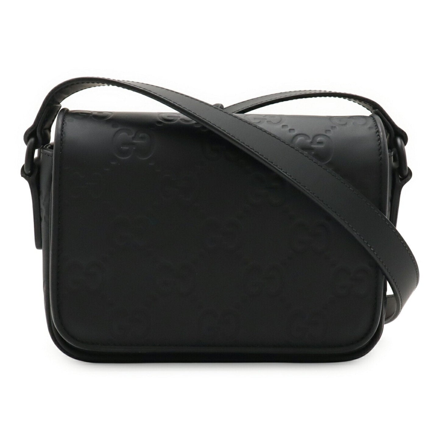 Gucci Black Leather Shoulder Bag ( )