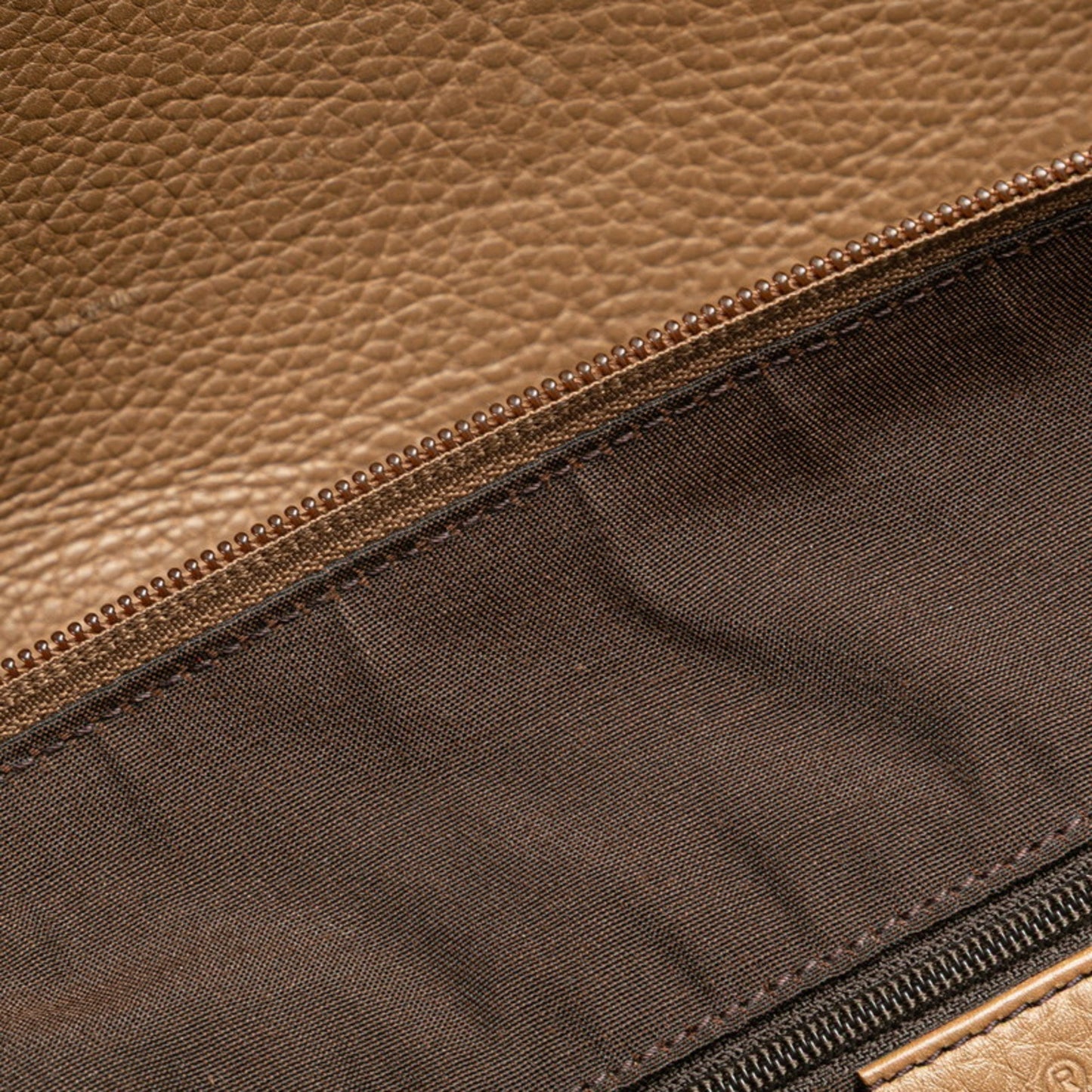 Gucci Brown Leather Shoulder Bag Tote Bag ( )