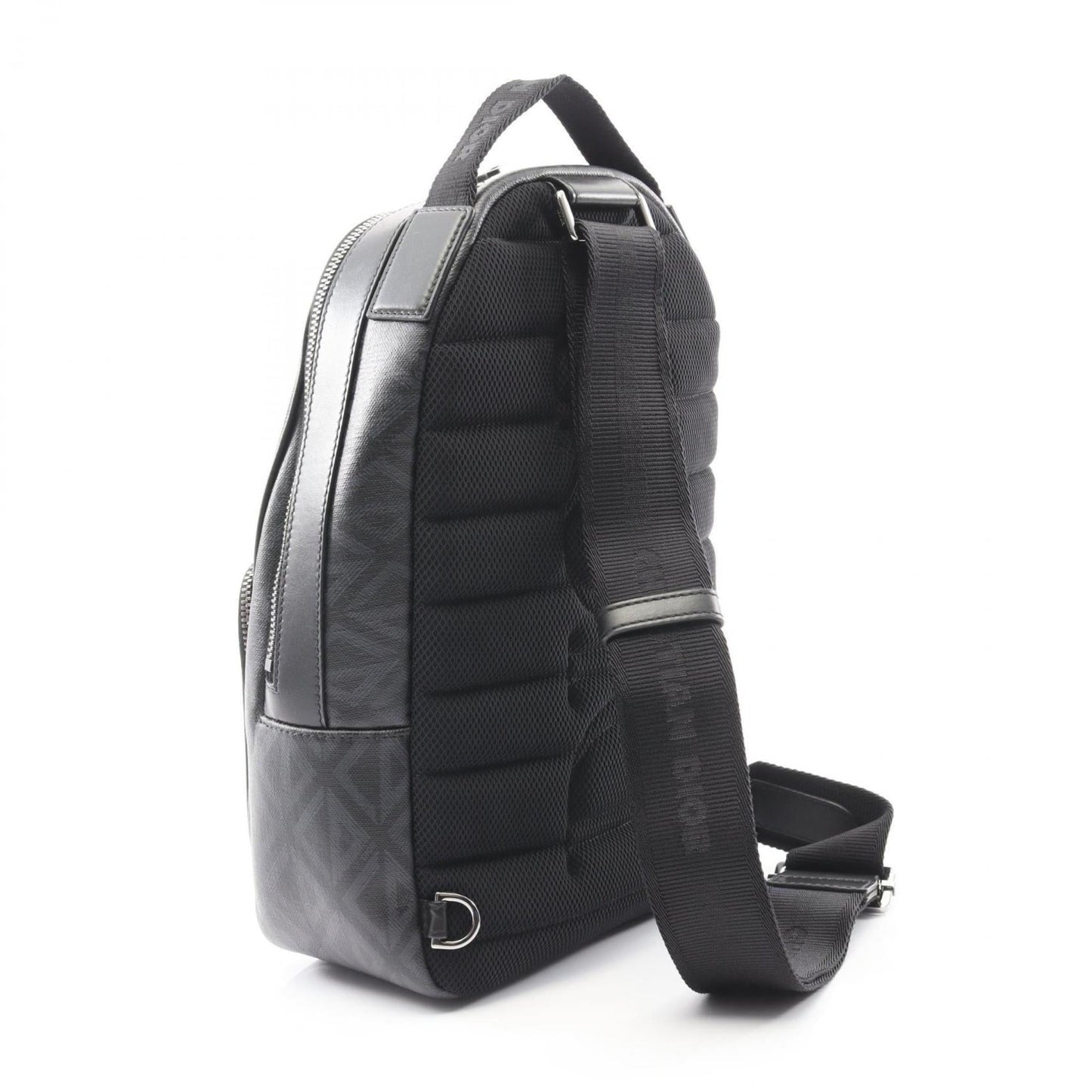 Christian Dior Black Navy Coated Canvas Nylon Fanny Pack ()