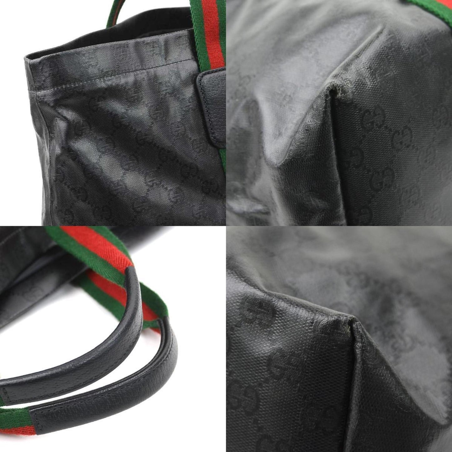 Gucci Black Pvc Handbag ( )