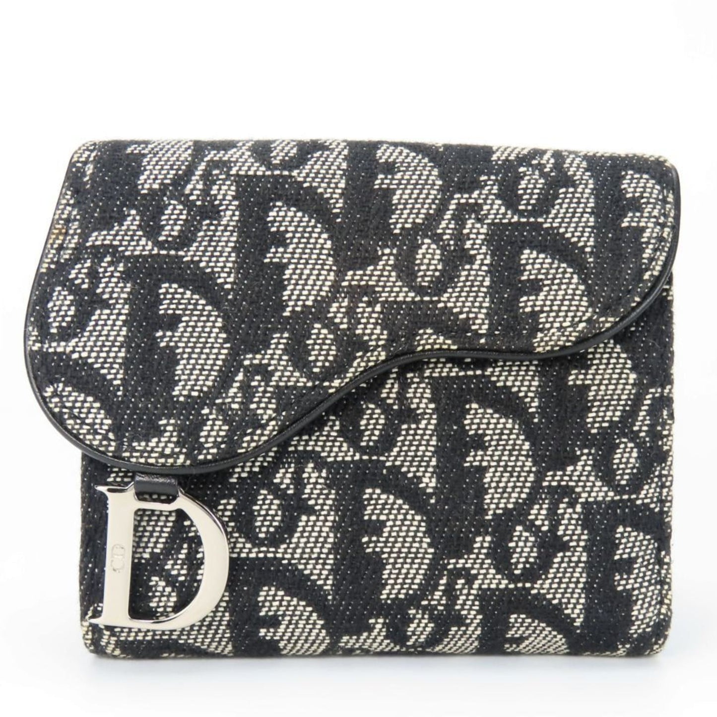 Christian Dior Black Canvas Wallet (Bi-Fold) ()