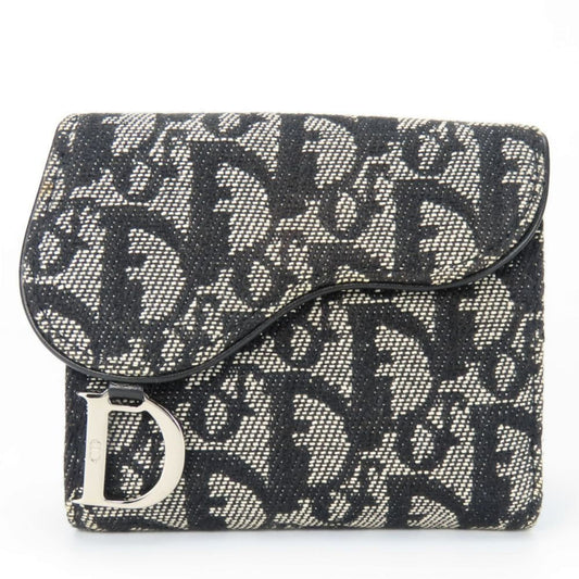 Christian Dior Black Canvas Wallet (Bi-Fold) ()