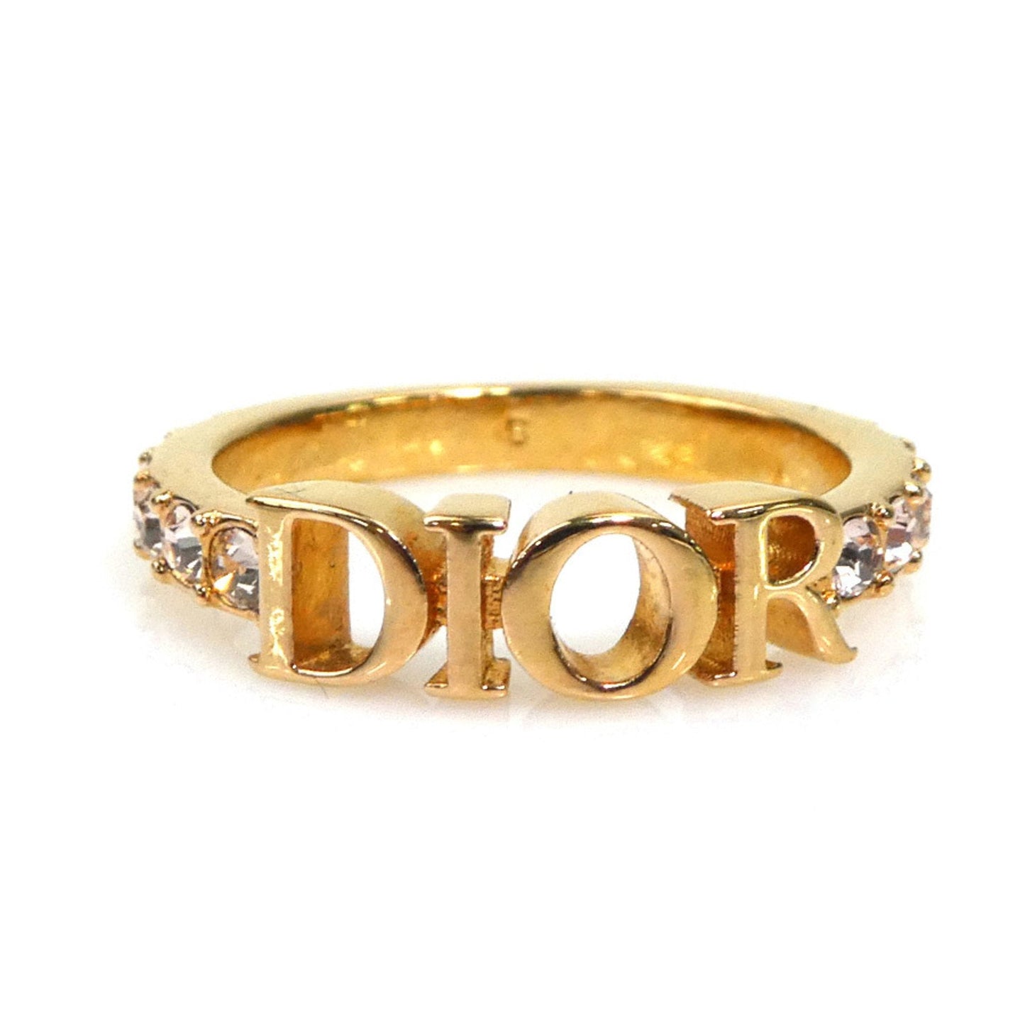 Christian Dior Gold Metal Band Ring ()