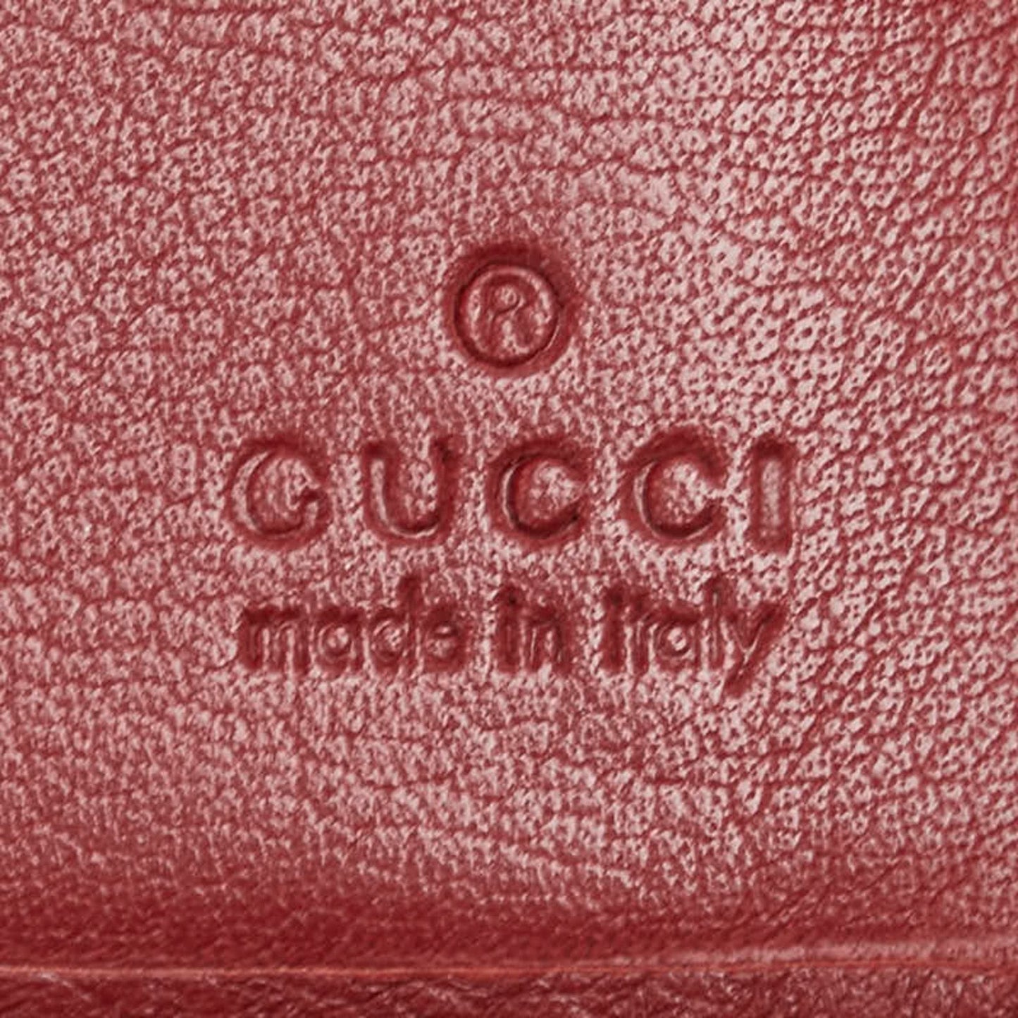 Gucci Beige Red Color Canvas Leather Long Wallet (Bi-Fold) ( )