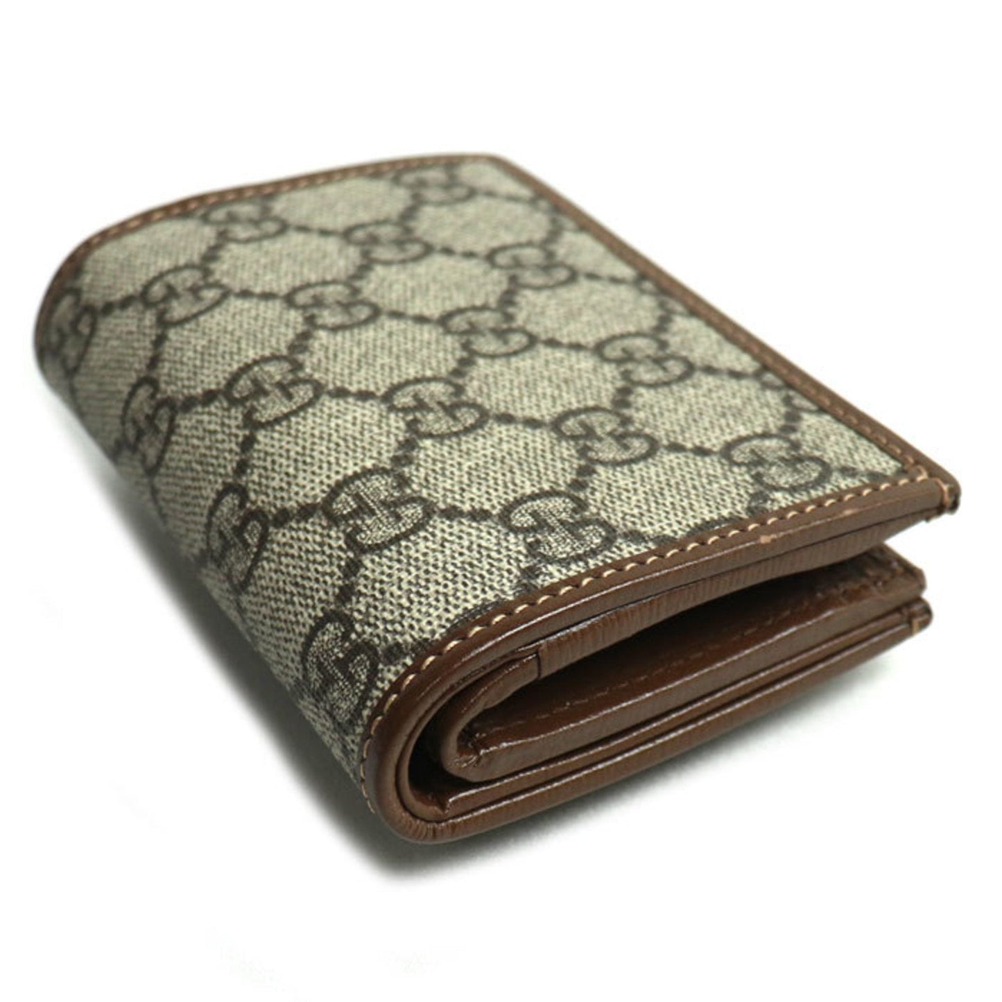 Gucci Beige Gg Supreme Leather Wallet (Bi-Fold) ( )
