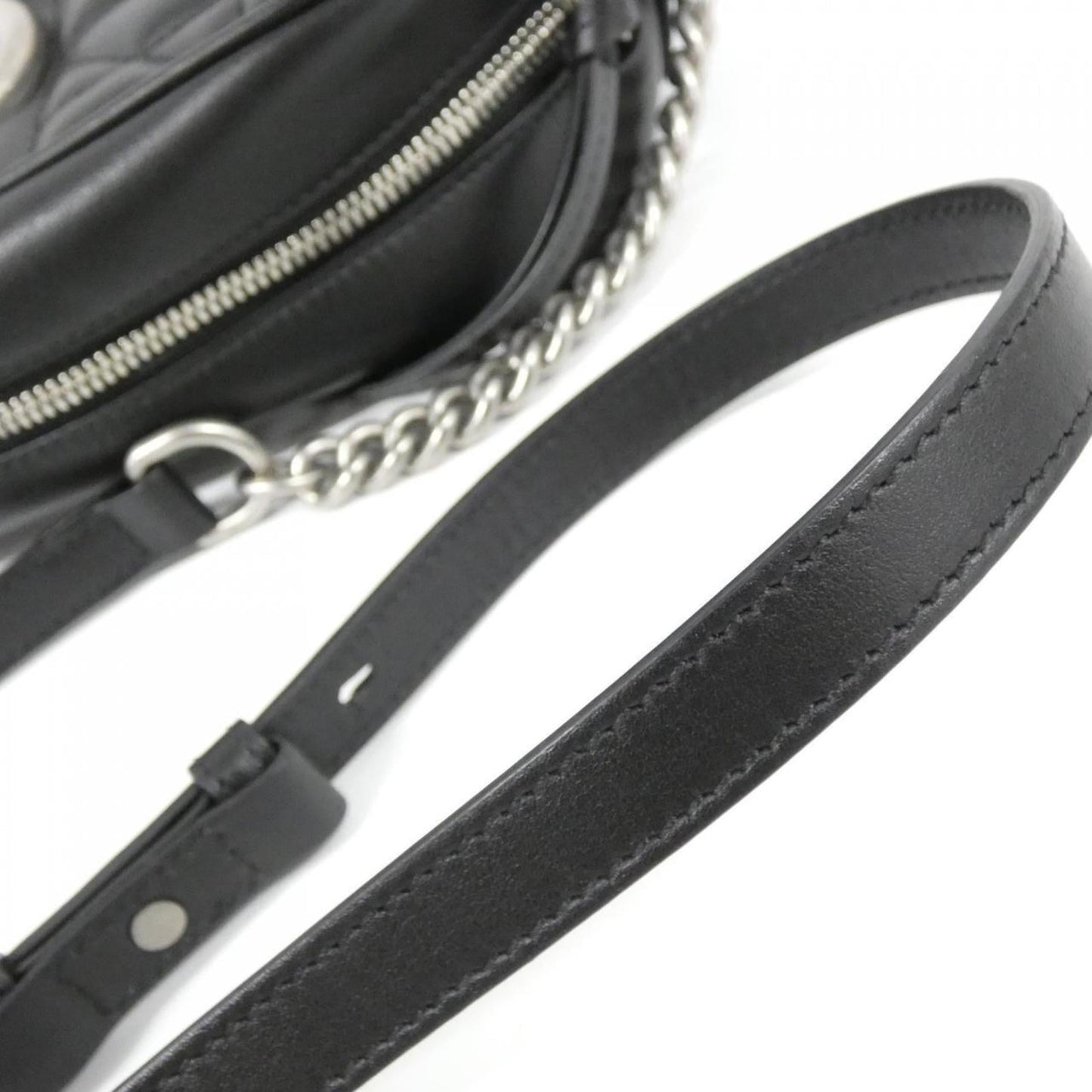 Gucci Black Leather Shoulder Bag ( )