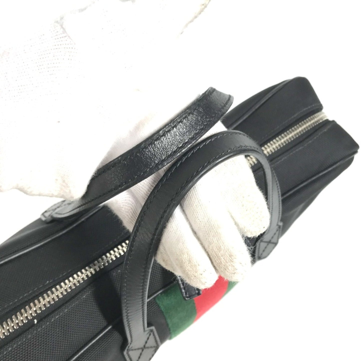 Gucci Black Leather Tote Bag ( )