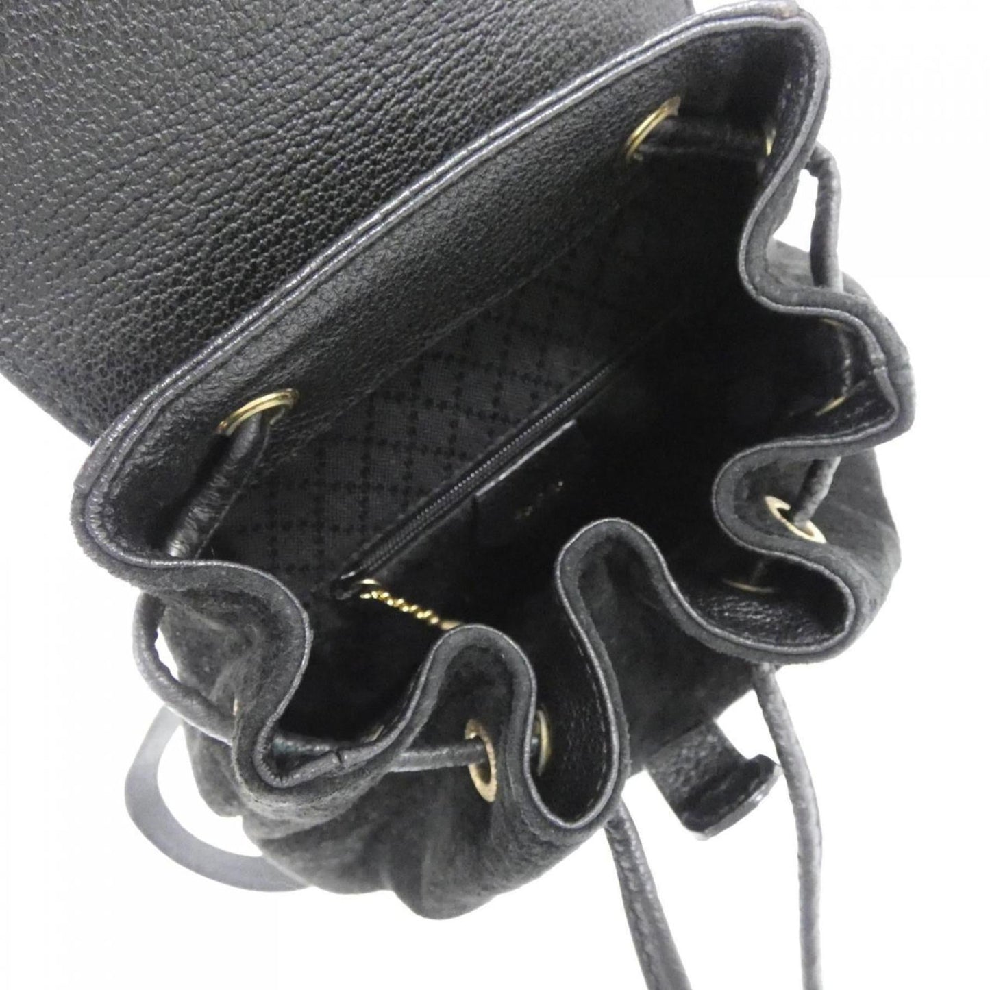 Gucci Black Suede Leather Backpack ( )