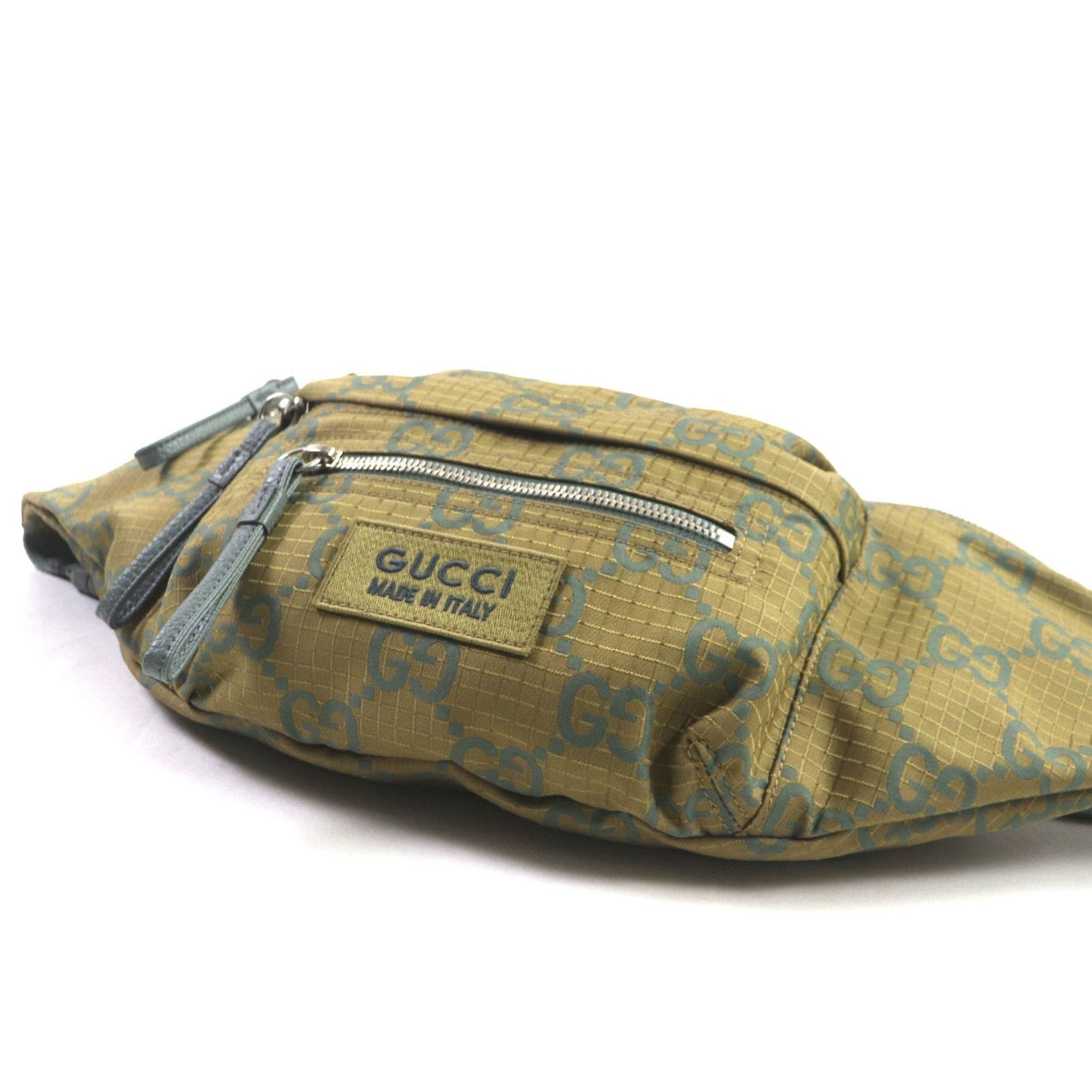 Gucci Khaki Nylon Leather Fanny Pack ( )