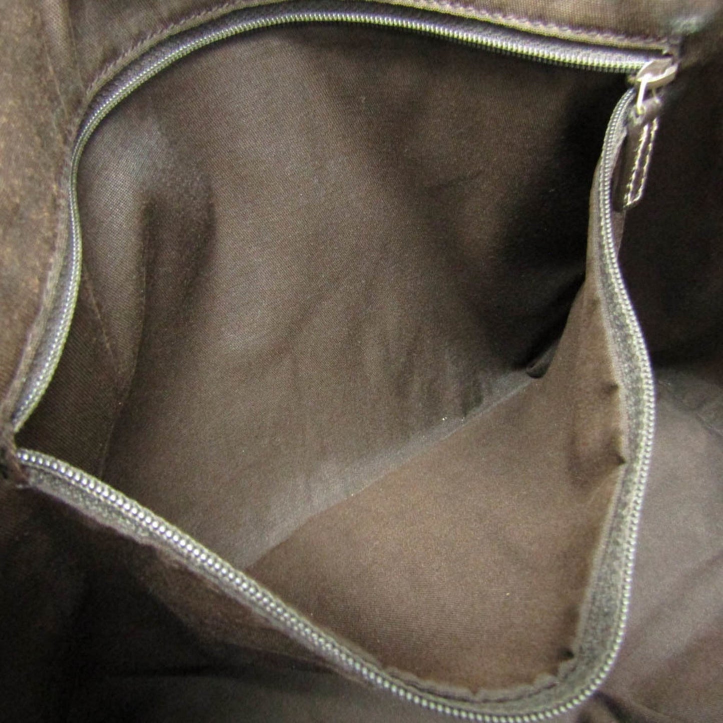 Gucci Gg Crystal Beige Dark Brown Leather Pvc Tote Bag ( )