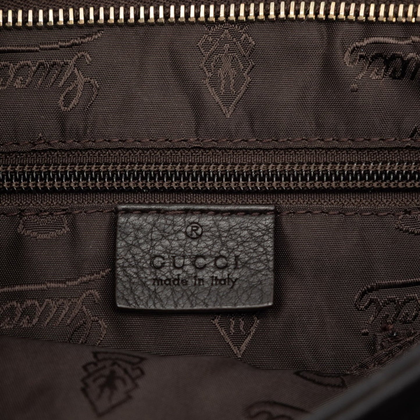 Gucci Dark Brown Leather Shoulder Bag ( )