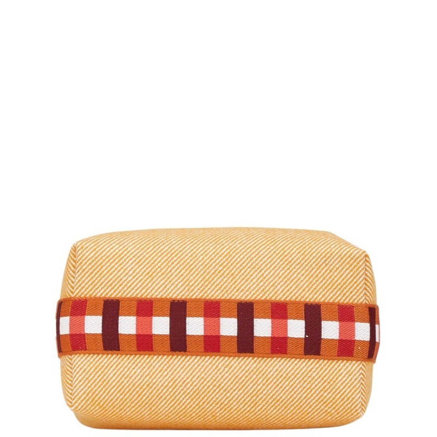 Hermes Orange Wool Cotton Handbag Pouch ( )