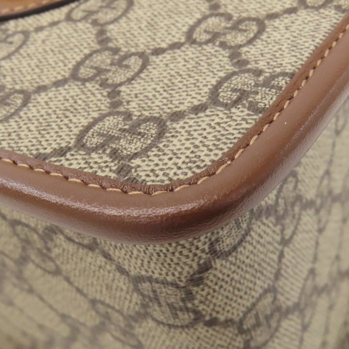 Gucci Brown Pvc Leather Handbag ( )