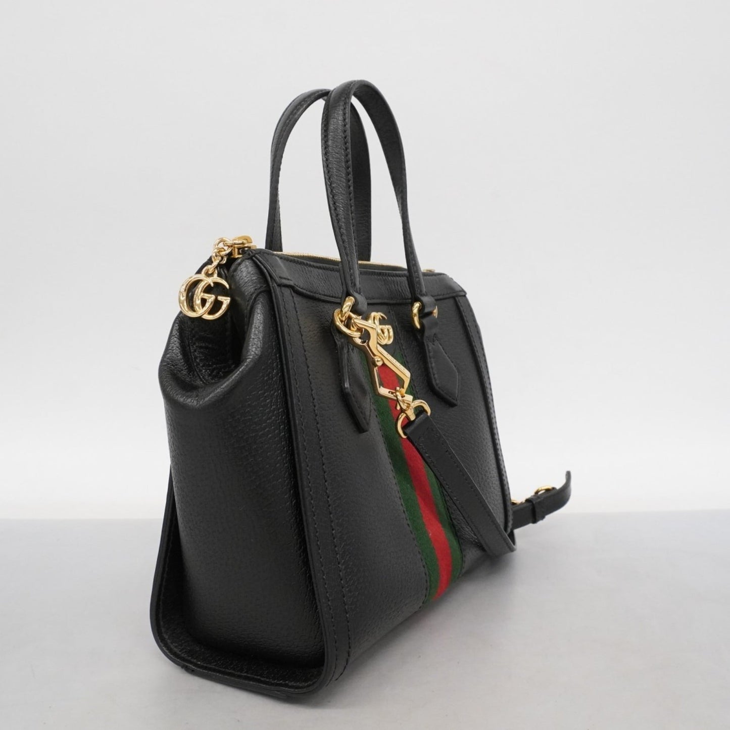 Gucci Black Leather Handbag ( )