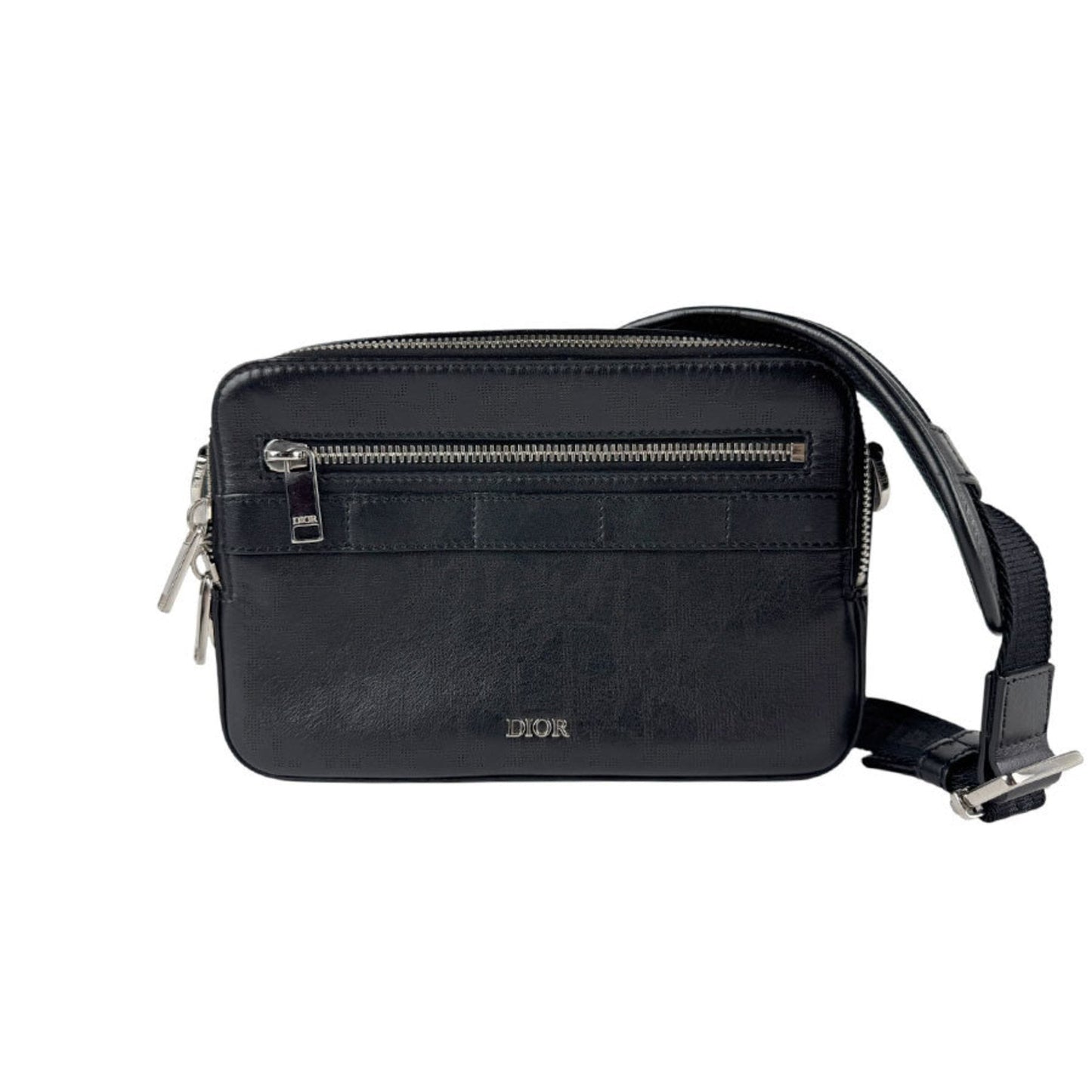 Christian Dior Black Leather Shoulder Bag ()
