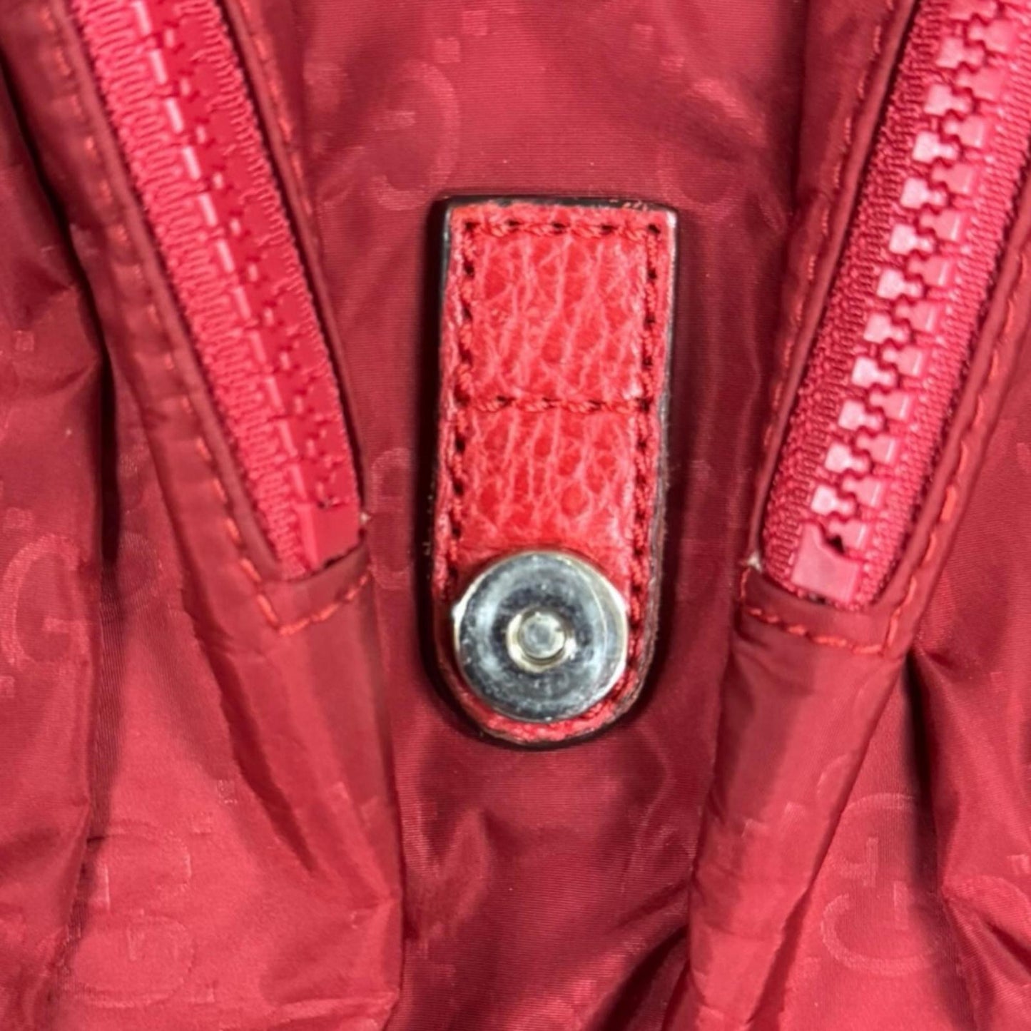 Gucci Red Color Nylon Backpack ( )