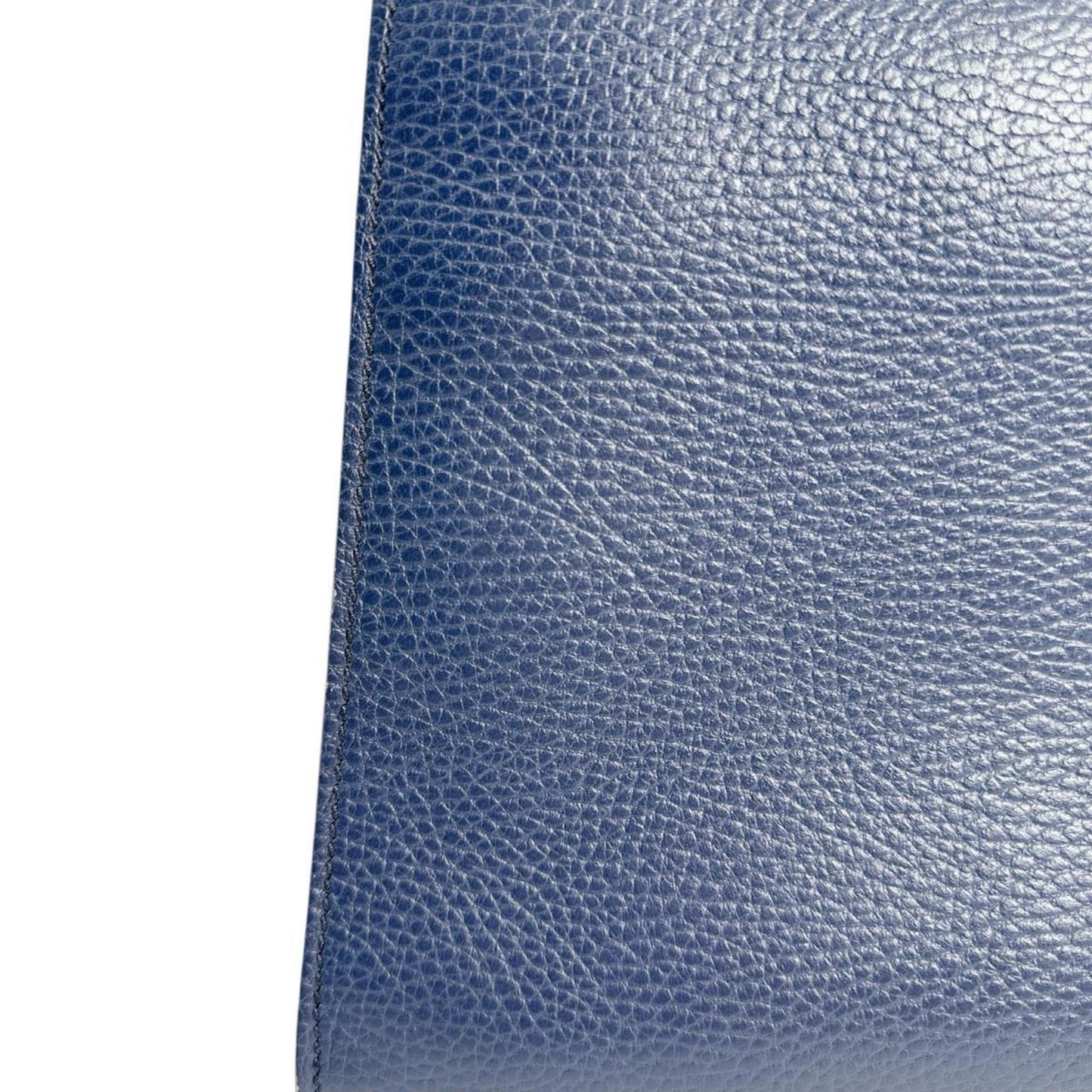 Gucci Blue Bamboo Leather Handbag ( )