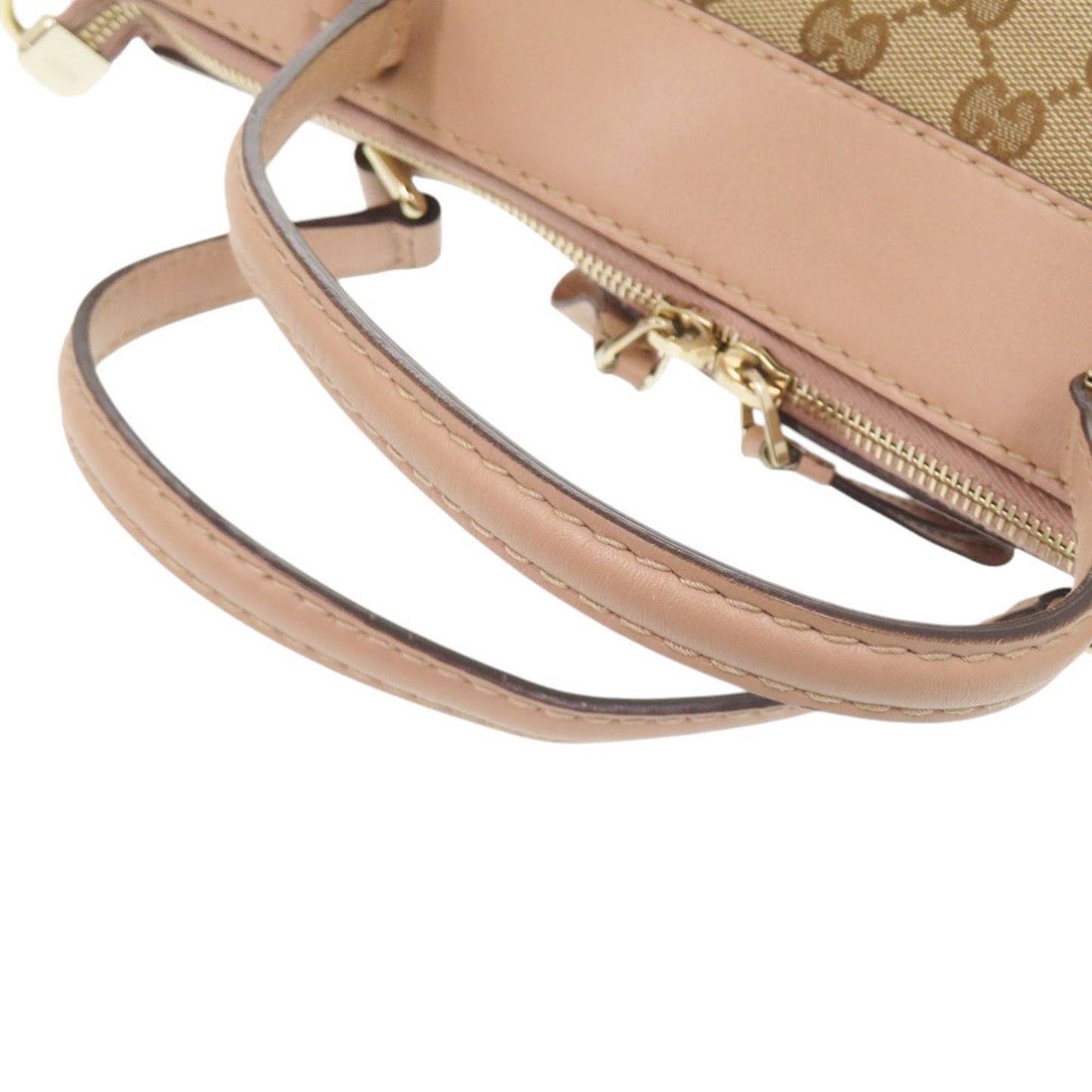 Gucci Beige Pink Gg Canvas Handbag ( )