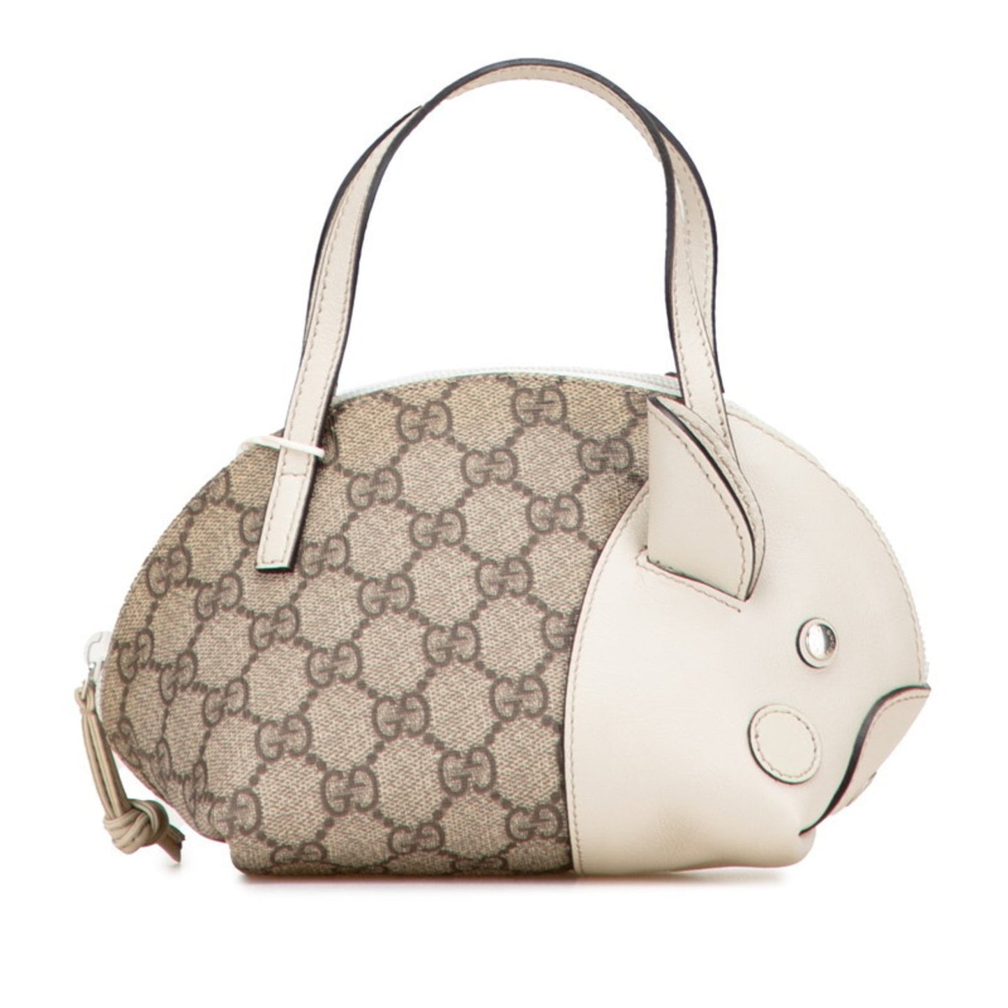Gucci Beige Pvc Leather Handbag ( )