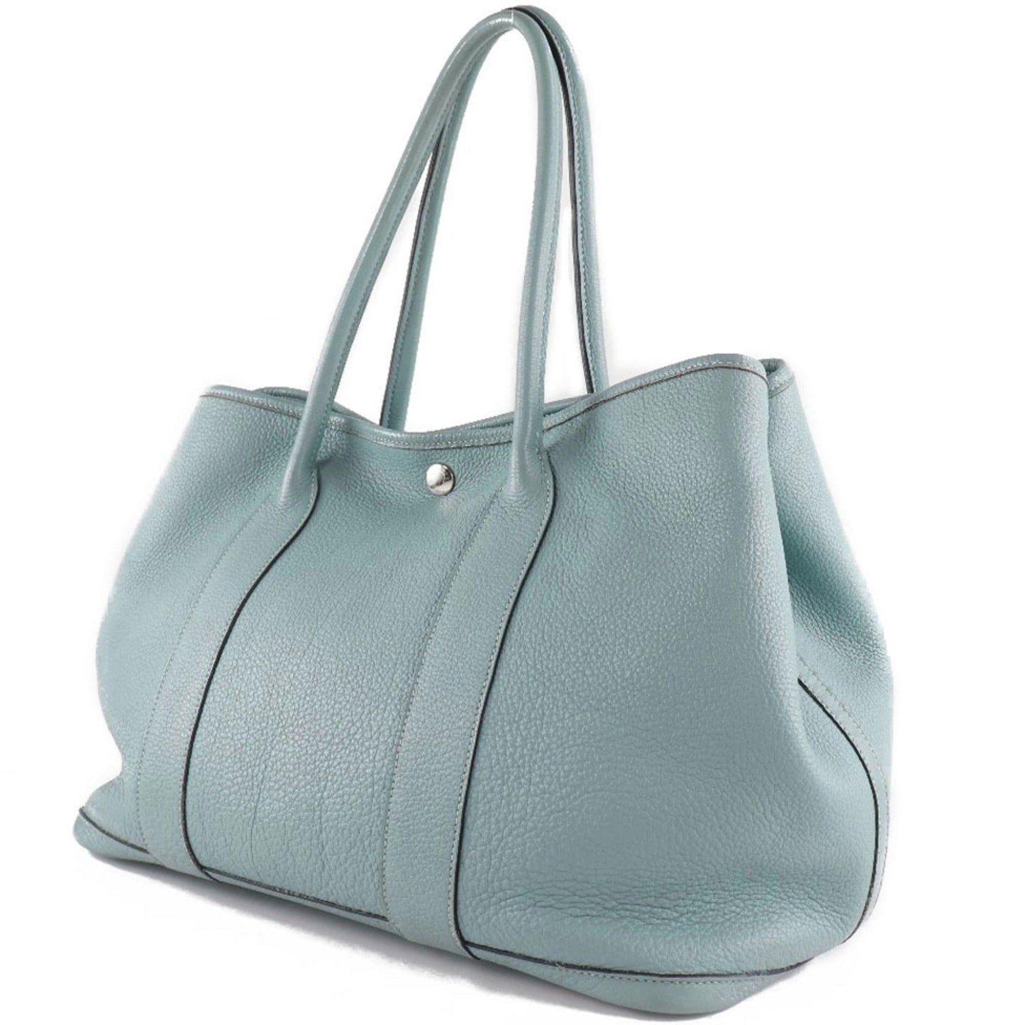Hermes Garden Blue Lin Light Blue Negonda Leather Tote Bag ( )