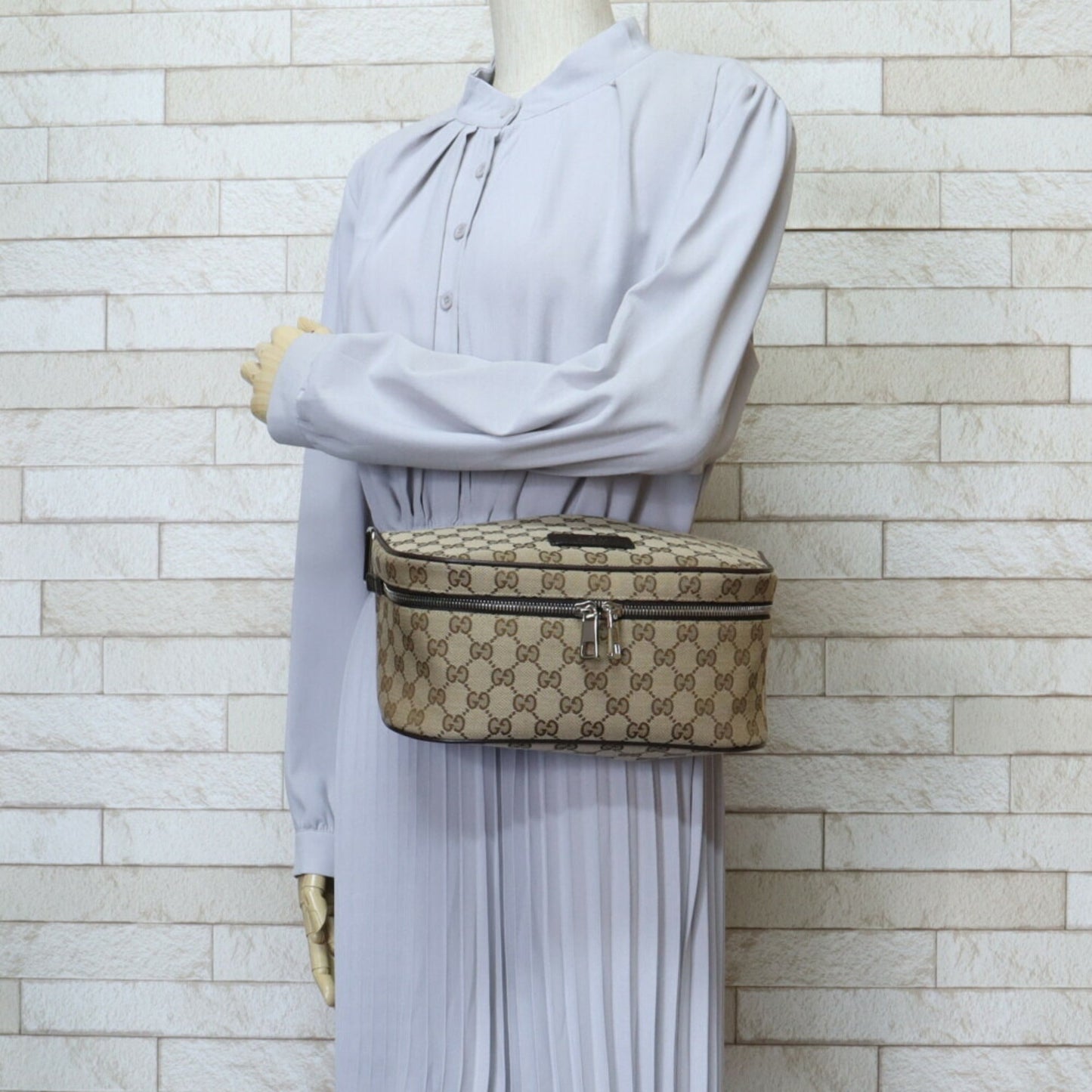Gucci Brown Gg Canvas Sling Bag
