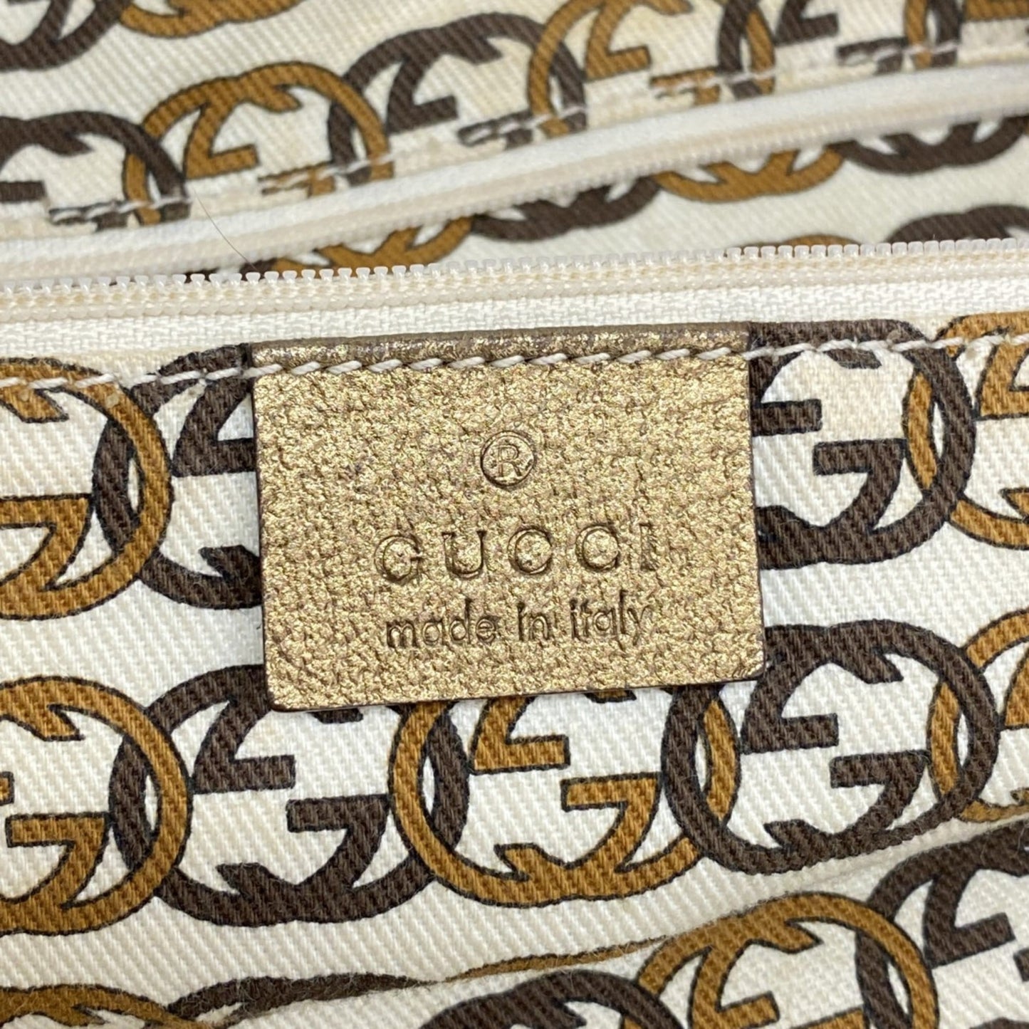 Gucci Beige Canvas Tote Bag ( )