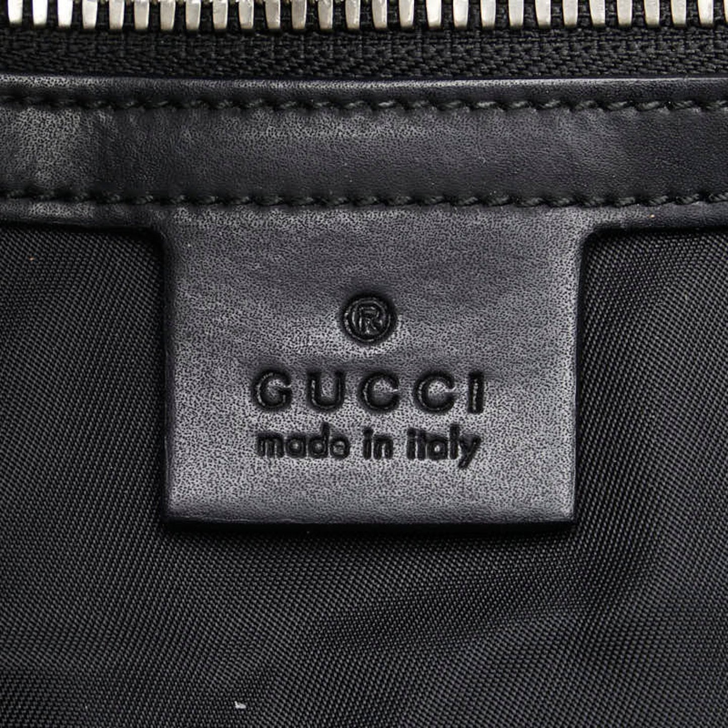 Gucci Beige Black Pvc Leather Shoulder Bag Tote Bag ( )