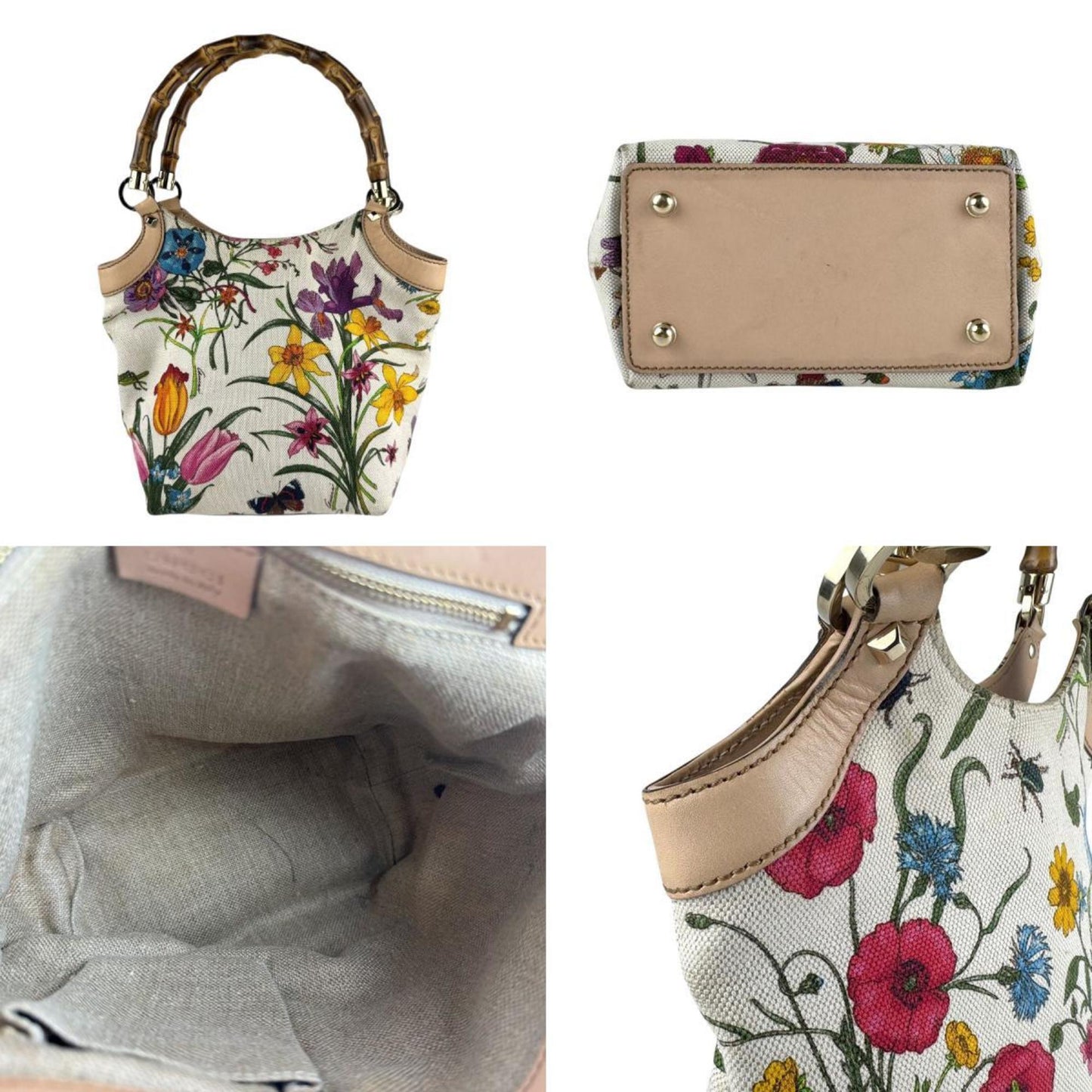 Gucci Multi-Color Canvas Handbag ( )
