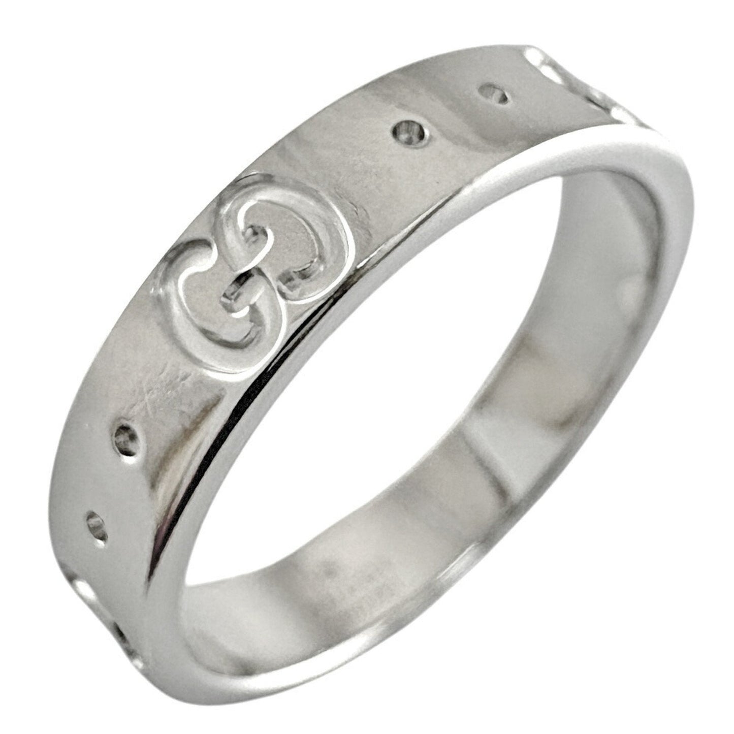 Gucci Icon Silver White Gold (18K) Band Ring