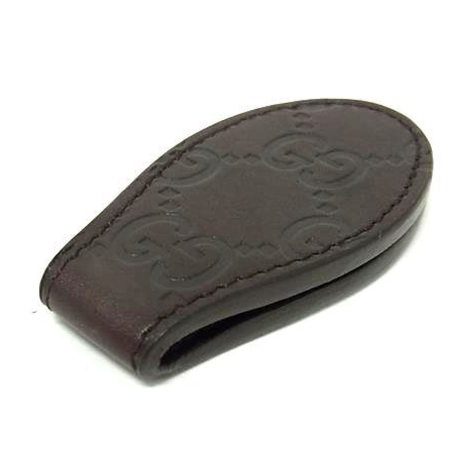 Gucci Brown Leather Money Clip ( )