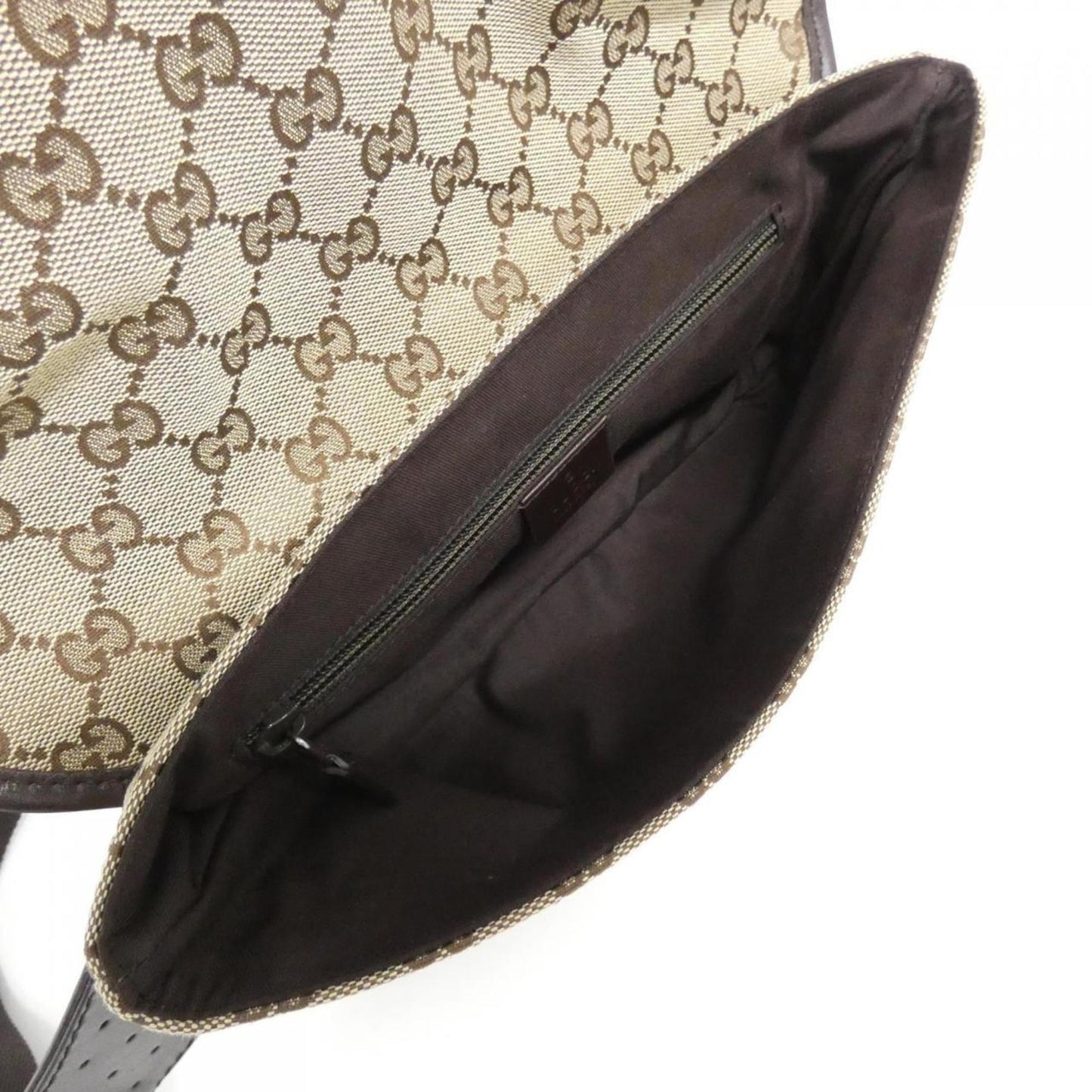Gucci Beige Brown Gg Canvas Fanny Pack ( )