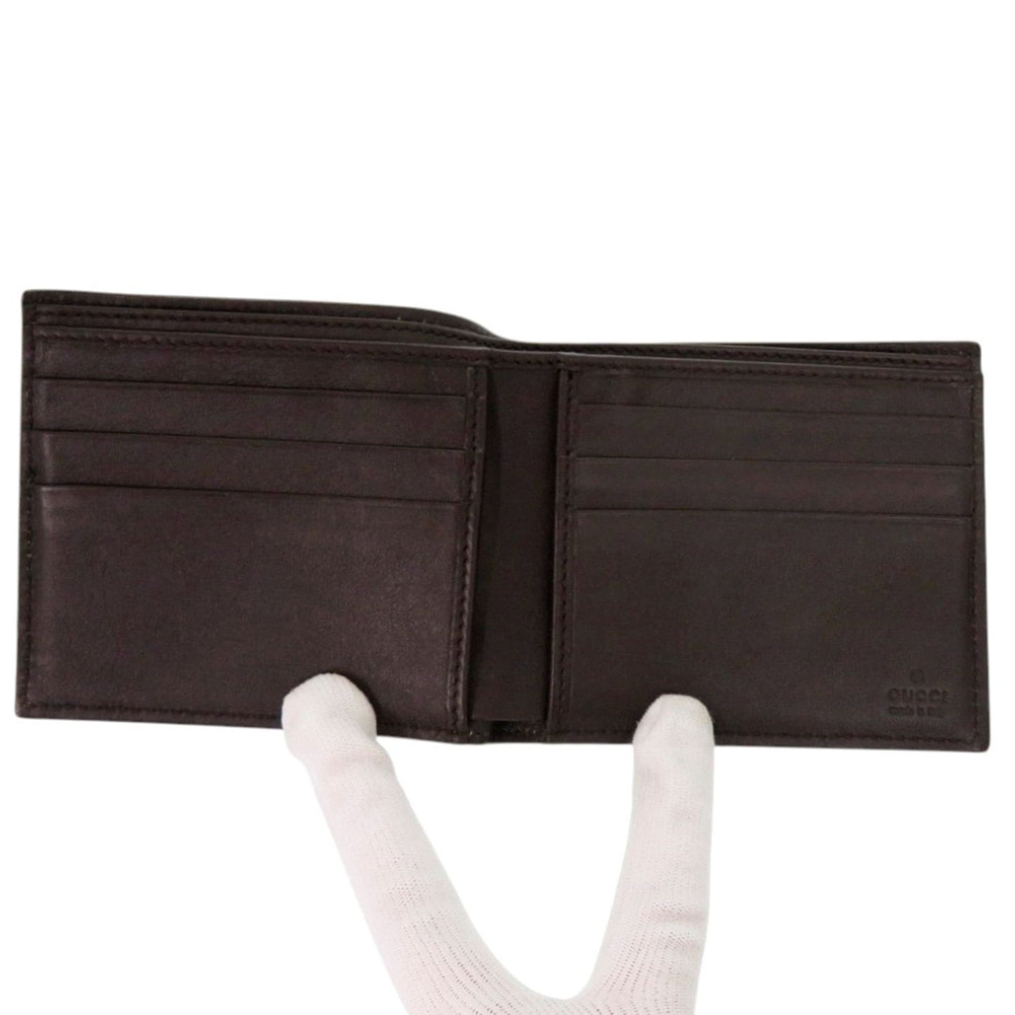 Gucci Brown Gg Supreme Wallet (Bi-Fold) ( )