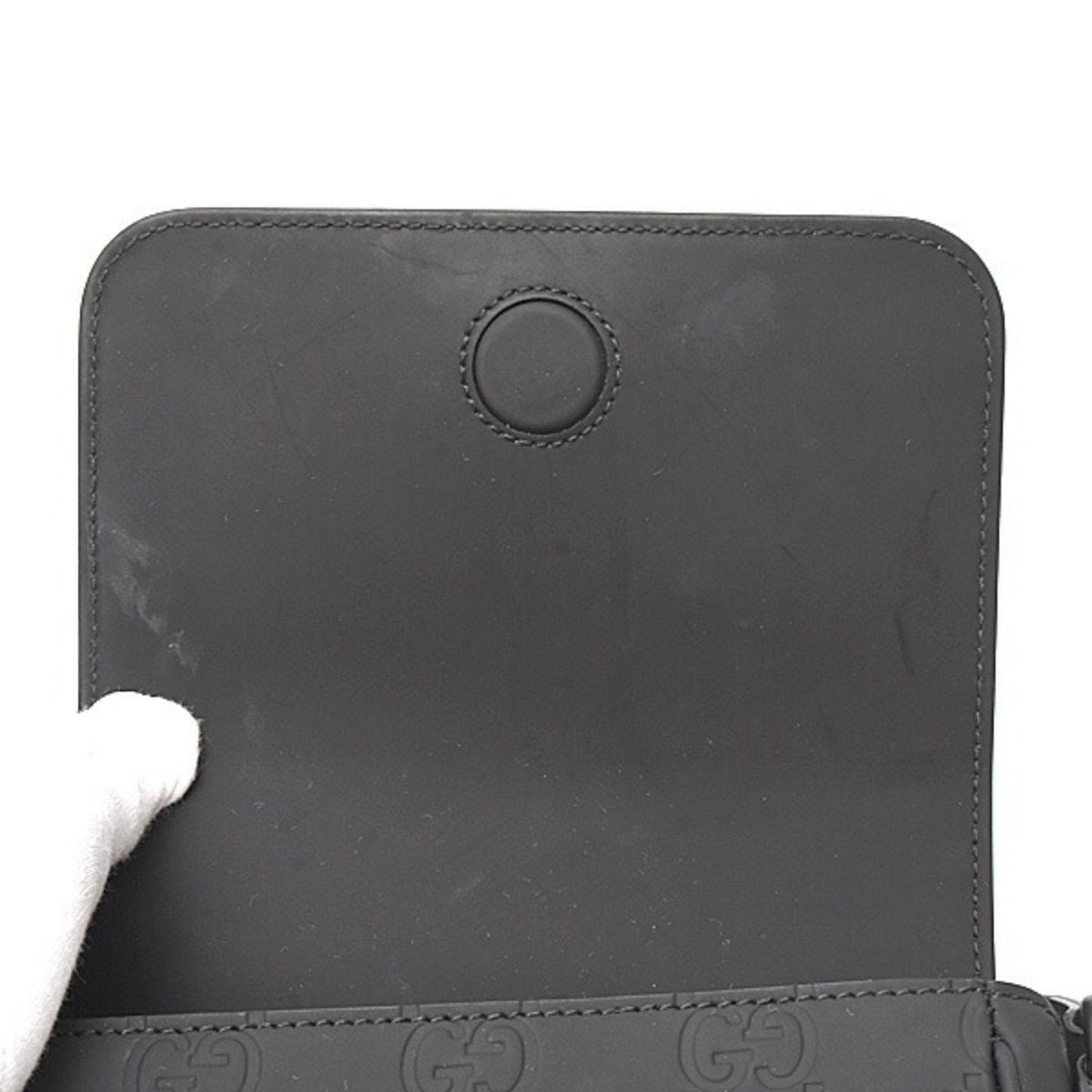 Gucci Black Rubber Shoulder Bag ( )