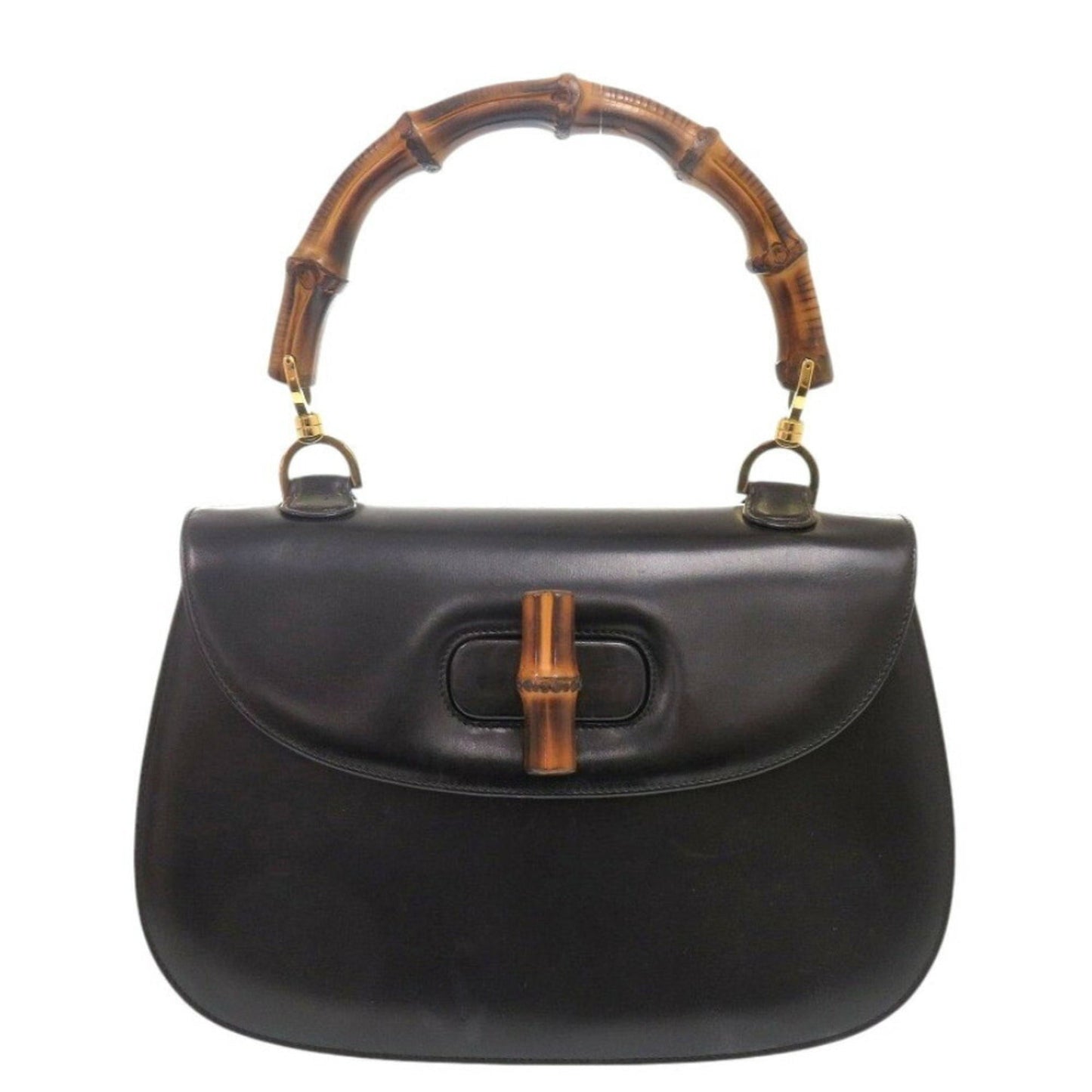 Gucci Black Leather Handbag ( )