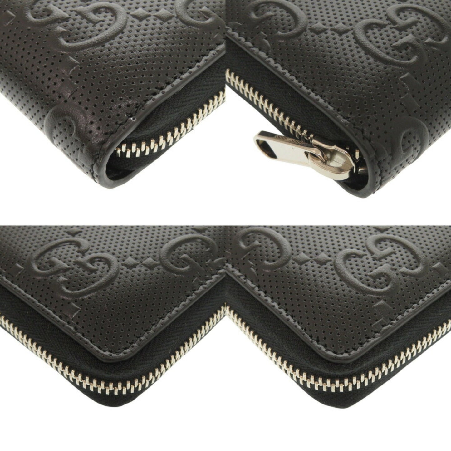 Gucci Black Leather Long Wallet (Bi-Fold) ( )