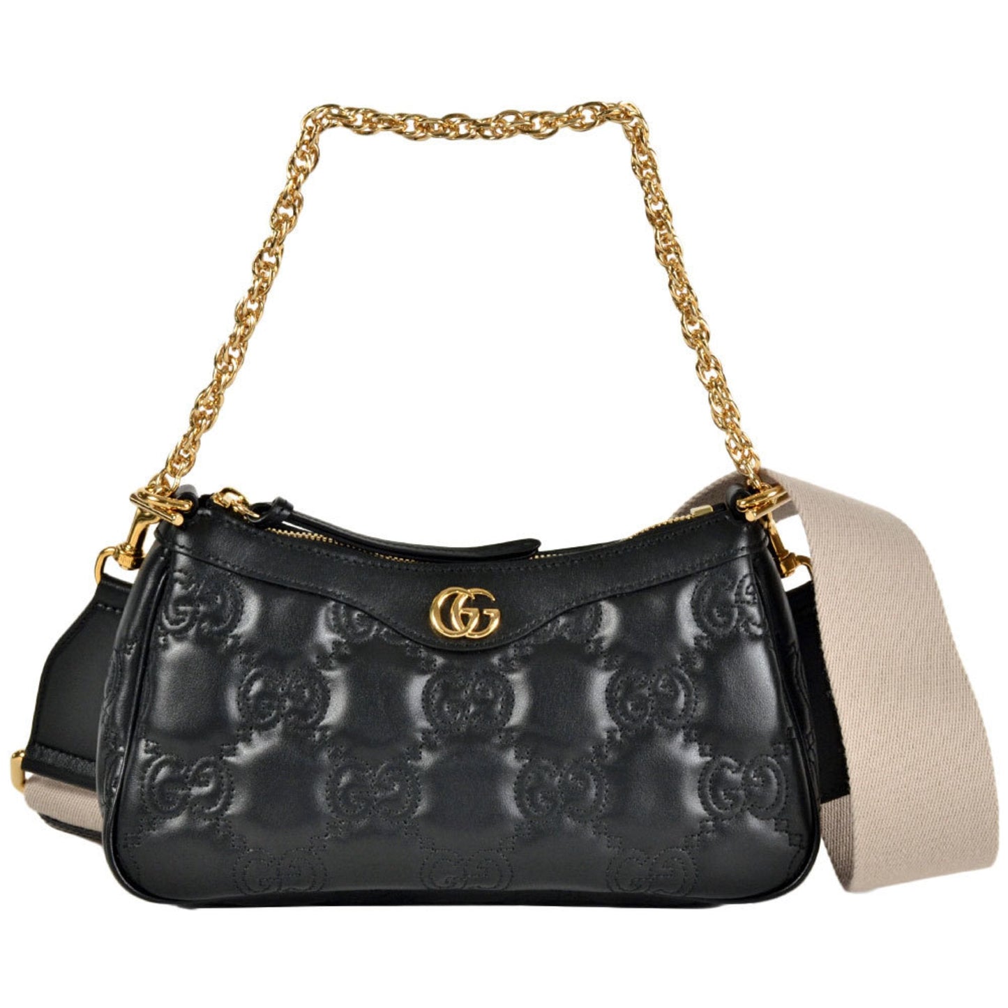 Gucci Black Leather Shoulder Bag ( )