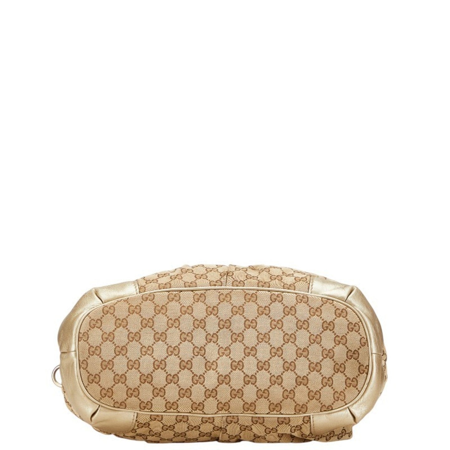 Gucci Gg Canvas Beige Champagne Gold Gg Canvas Leather Handbag Shoulder Bag ( )
