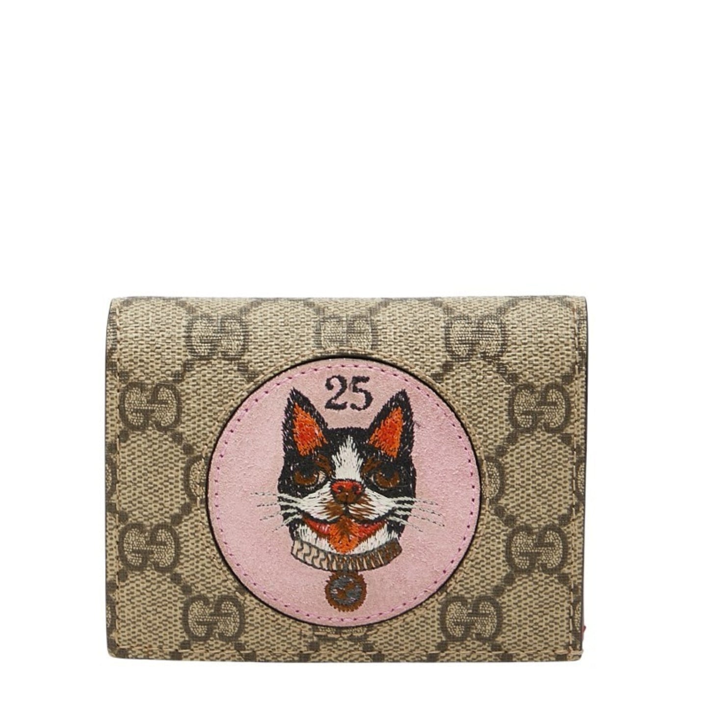 Gucci Beige Multi-Color Pvc Wallet (Bi-Fold) ( )