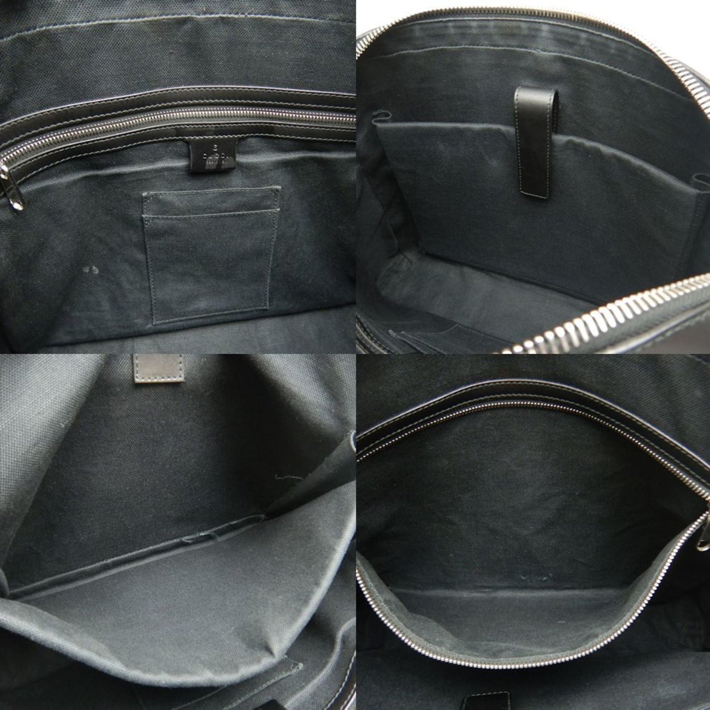 Gucci Black Gg Supreme Canvas Briefcase ( )