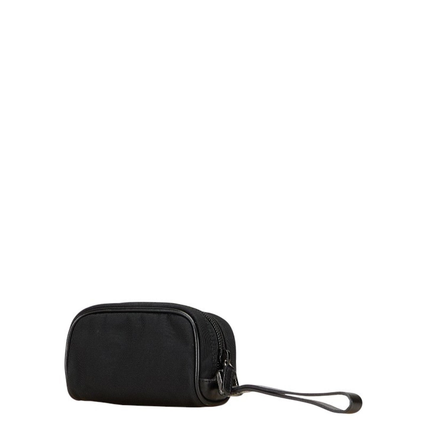 Gucci Black Nylon Leather Pouch ( )