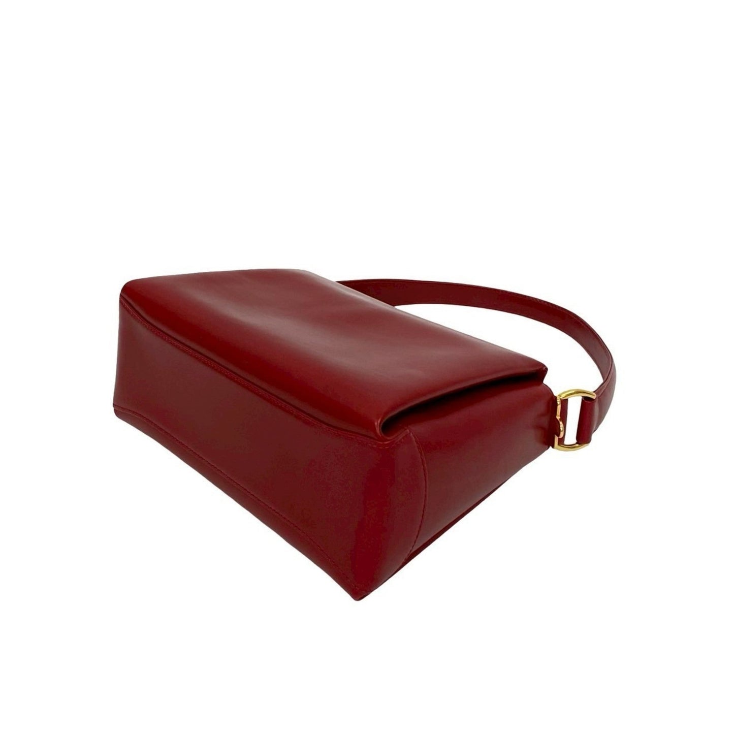 Gucci Red Color Leather Handbag Shoulder Bag ( )